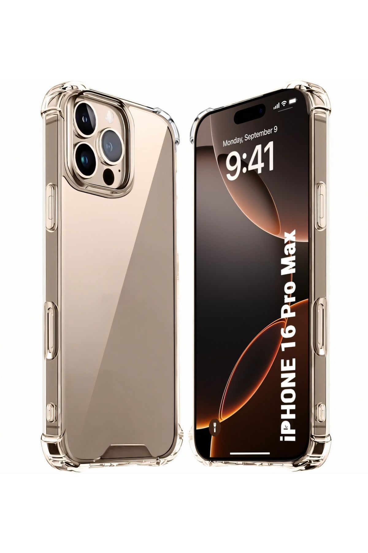 Di Aksesuar Köşe Korumalı Antishock Airbag iPhone 16 Pro Max