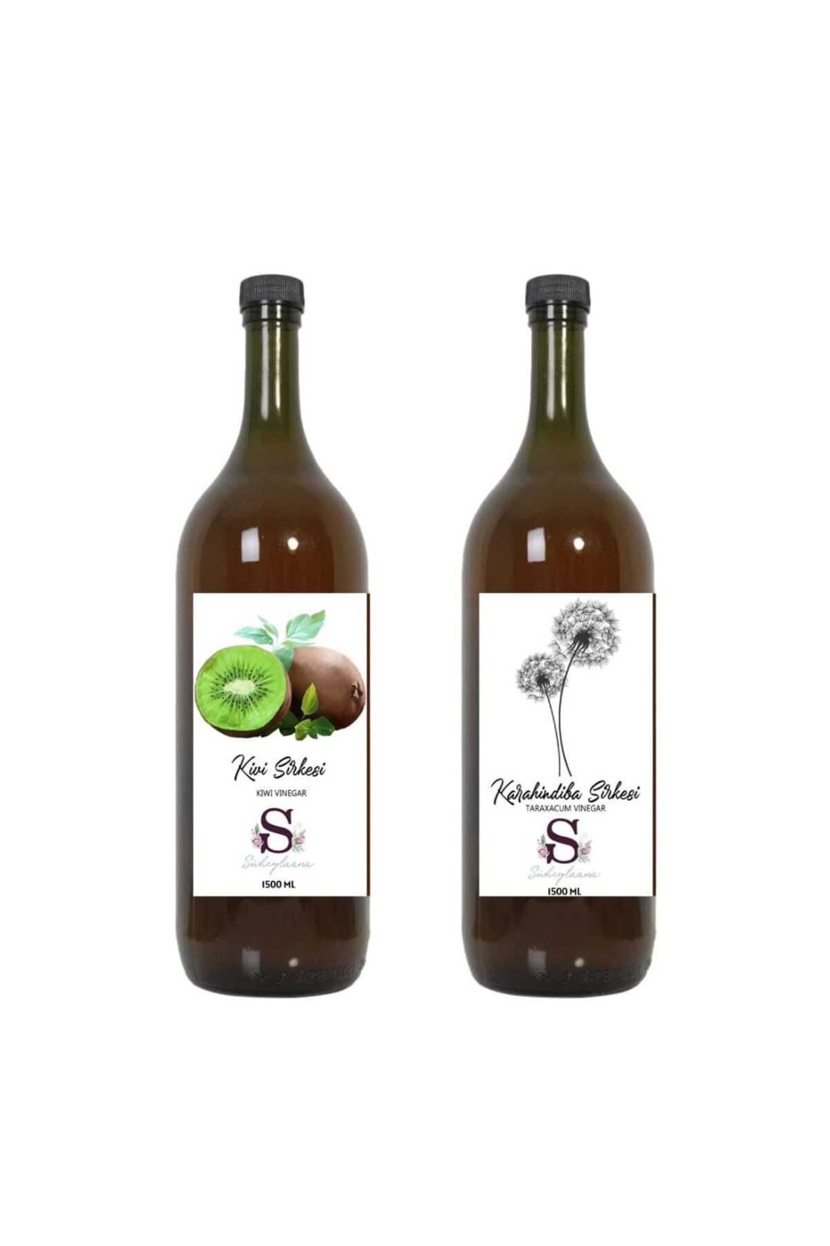 Süheylaana Doğal Kivi Sirkesi 1500 Ml - Doğal Karahindiba Sirkesi 1500 Ml