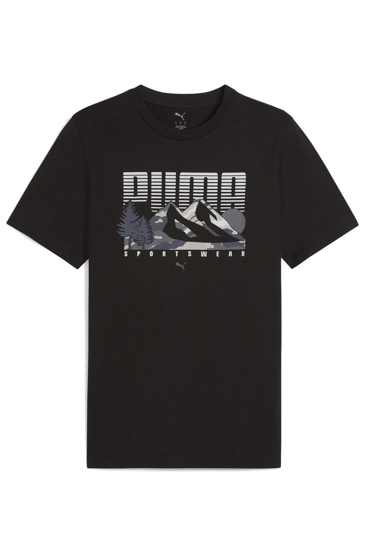Puma 684828-01 Graphic Mountain Tee Tişört Erkek T-Shirt SİYAH