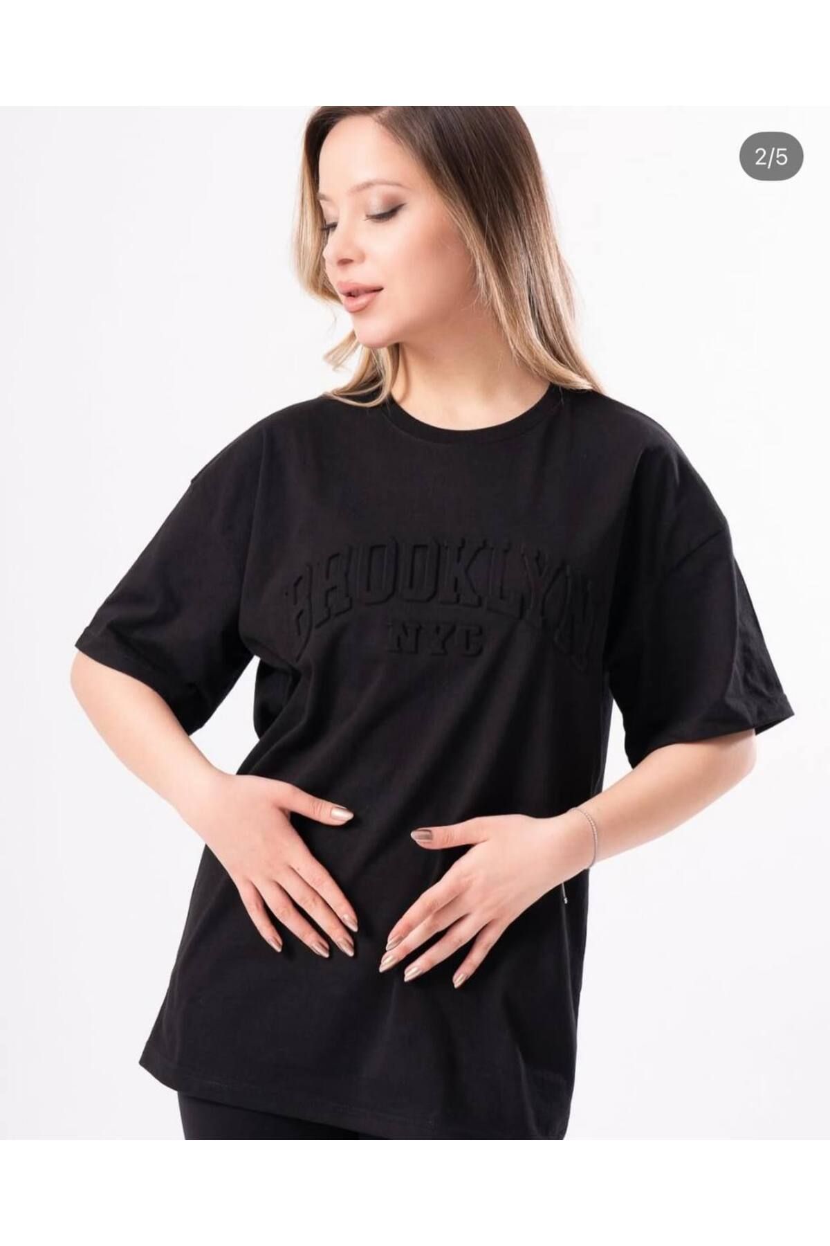 VOGUEMET ✅ Gofle Baskılı Kabartmalı T-shirt – Unisex, Tarz ve Dikkat Çekici