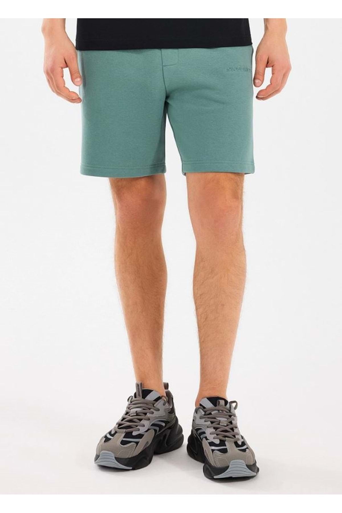 SKECHERS M Essential Sweat Short Erkek Şort YEŞİL