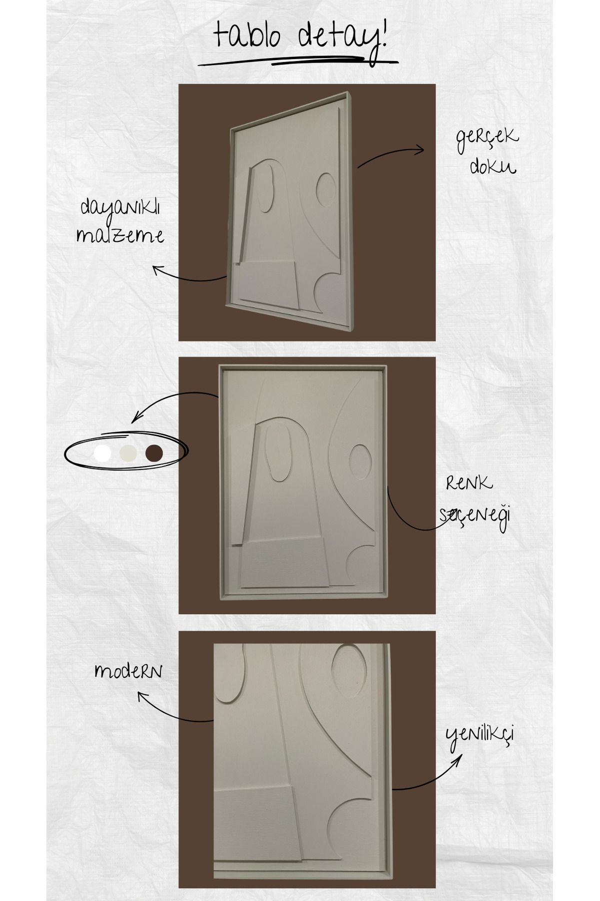 nora par bohem iskandinav minimalist modern kabartma pinterest 3d tablo