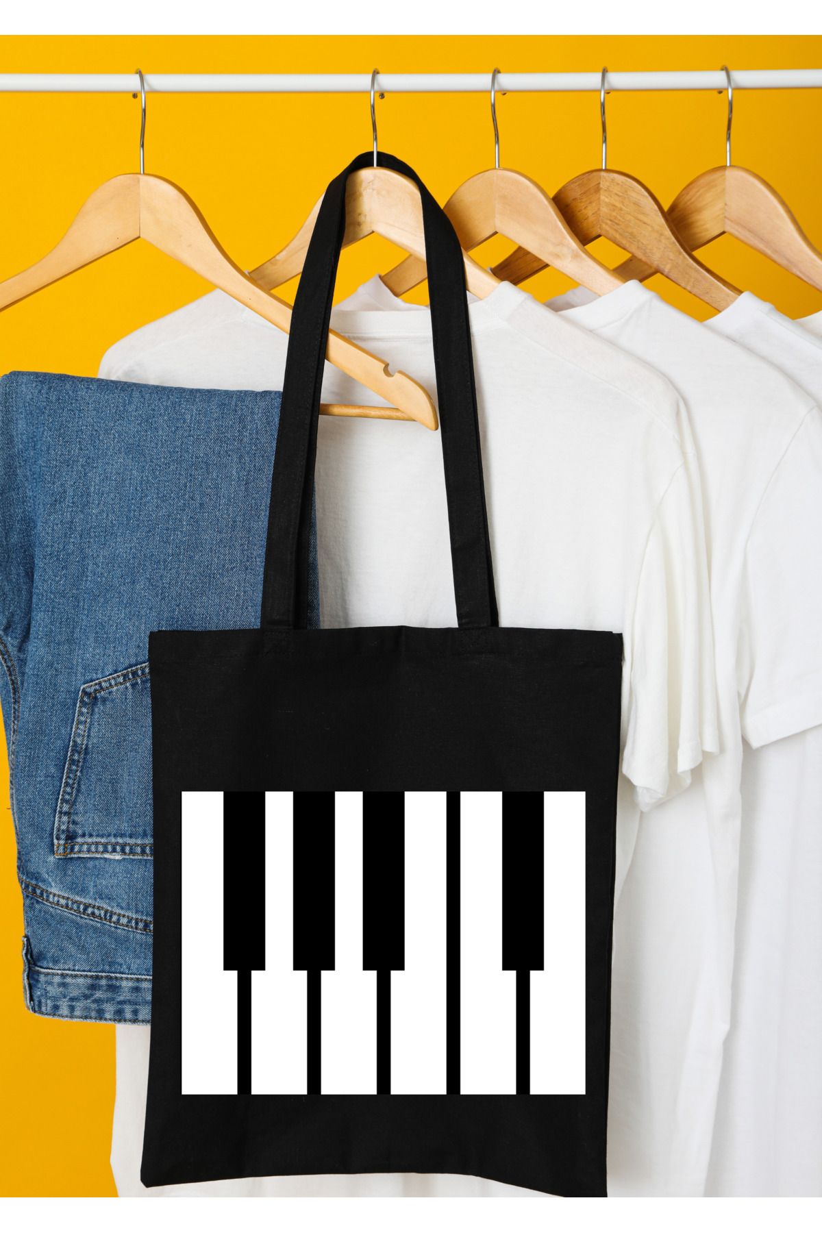 WHB 35x40 -Tote Bag, Grocery or School Bag, Reusable & Foldable .Bez Çanta, pazar Çantası, Kitap Çantası