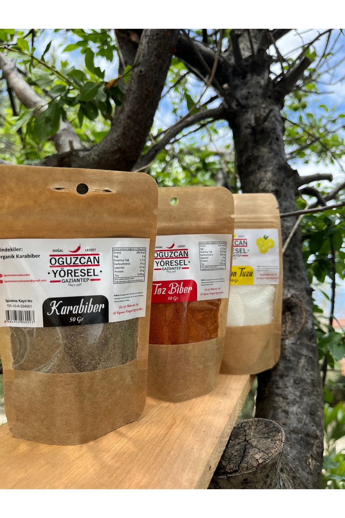 OğuzcanYöresel Muhteşem Üçlü 50 gr. Baharat Seti