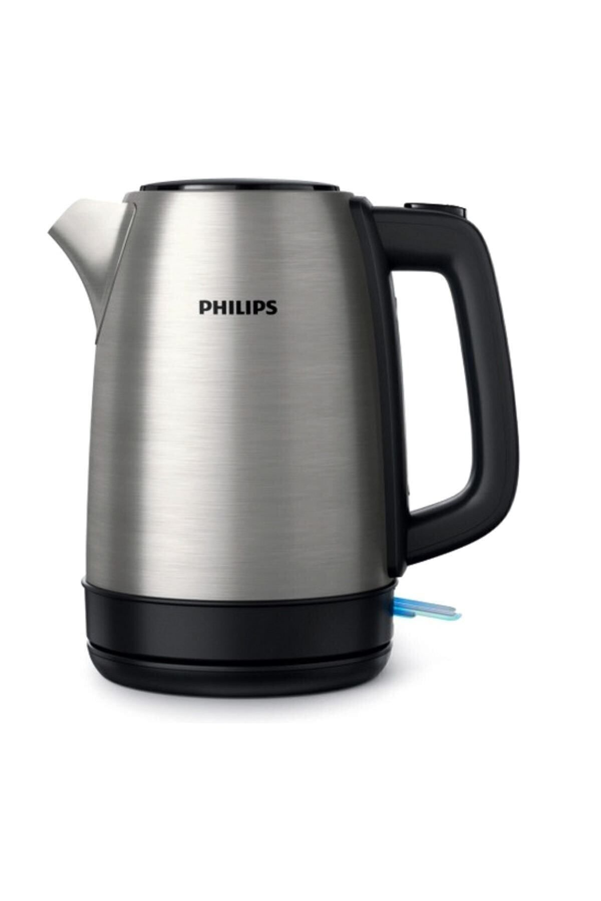 Philips Daily Collection Çelik Kettle 2200W, 1,7 Lt, Işıklı Gösterge, Yaylı Kapak, HD9350/90