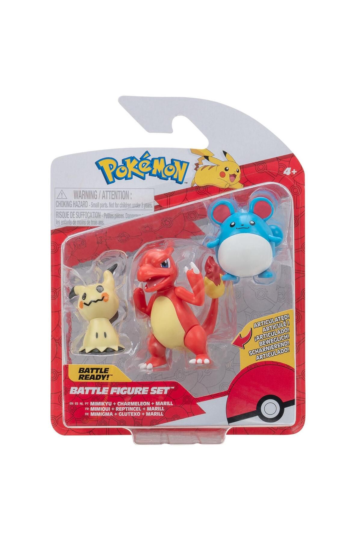 NECO TOYS Pokemon Battle 3'lü Figür Seti PKW3046