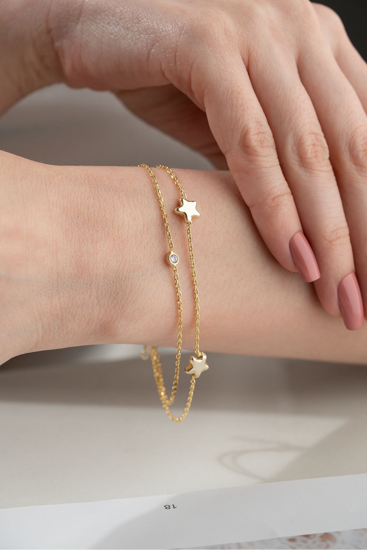 Silvano Jewelry 925 Ayar Gümüş Yıldız Model Bileklik
