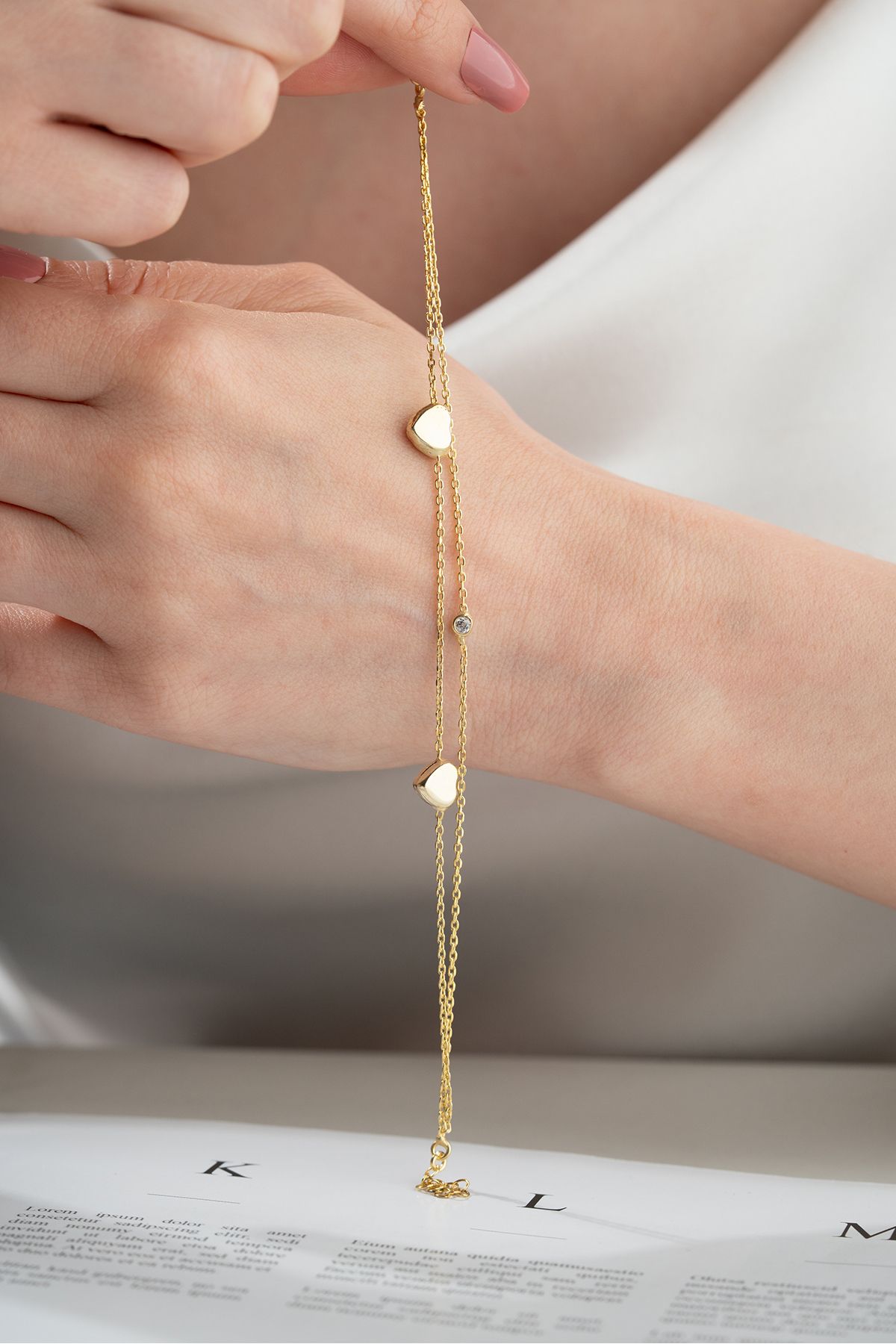 Silvano Jewelry 925 Ayar Gümüş Kalpli Model Bileklik
