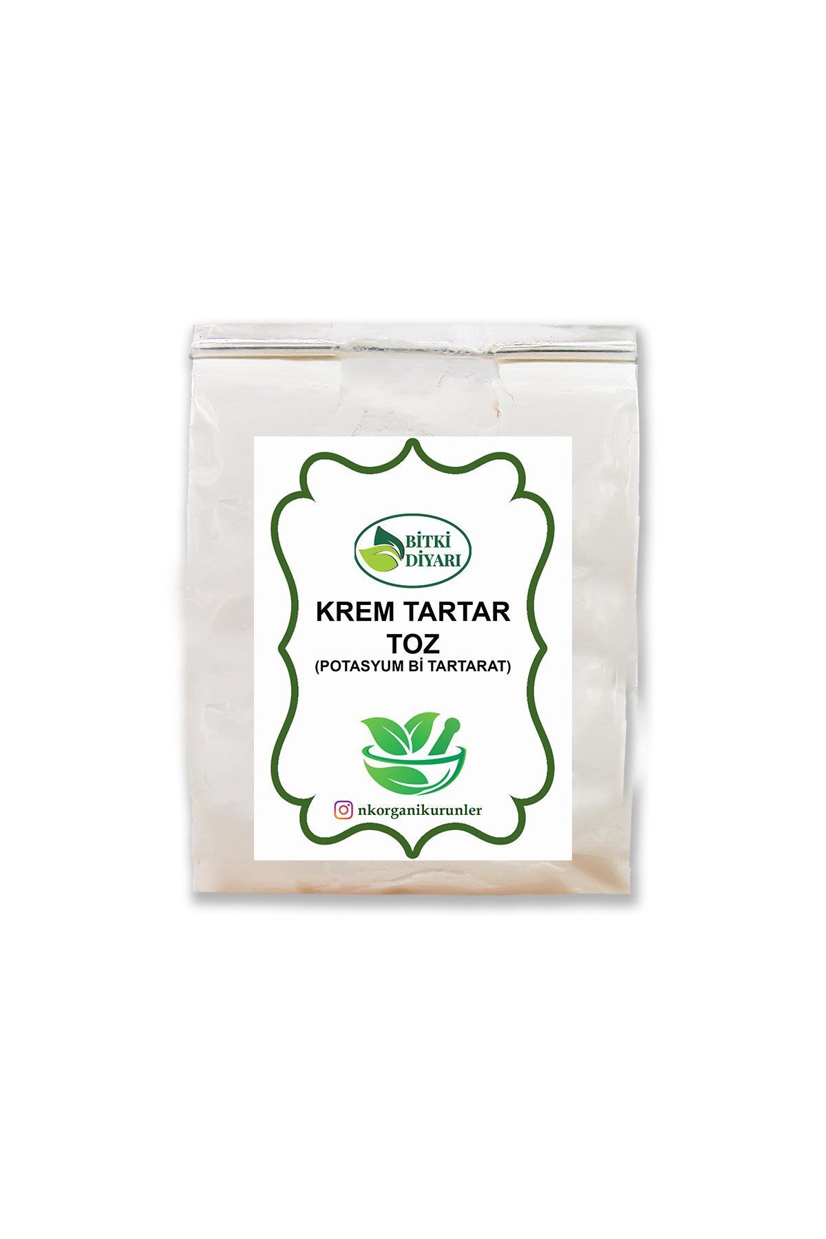 nk organik Krem Tartar Toz (Potasyum Bitartarat) 1000gr