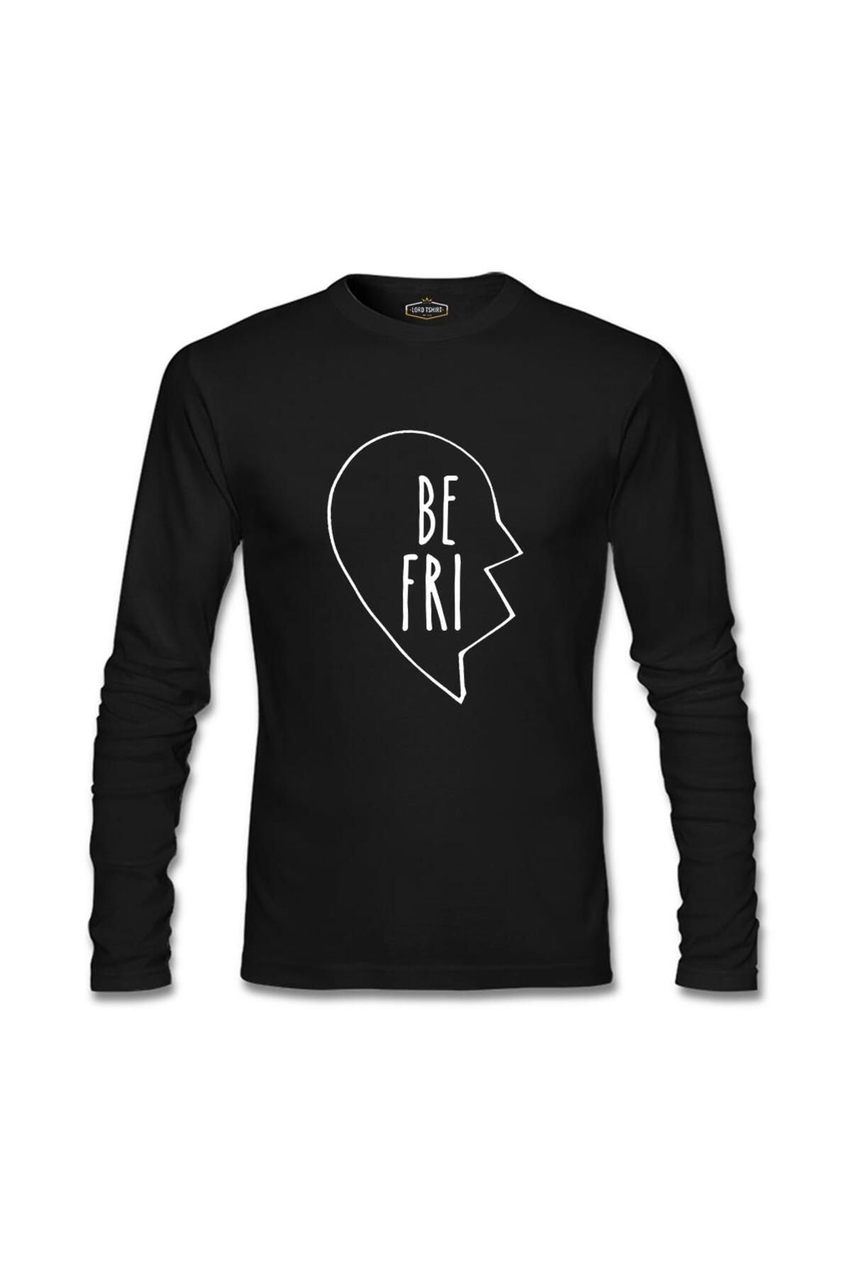 Lord T-Shirt Best Friends Kalp 1/2 - 2 Siyah Erkek Sweatshirt