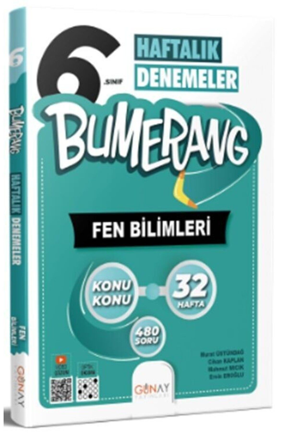 Ankara Kitap Merkezi 6. Sınıf Bumerang Haftalık Fen Bilimleri Denemeleri Günay Yayınları