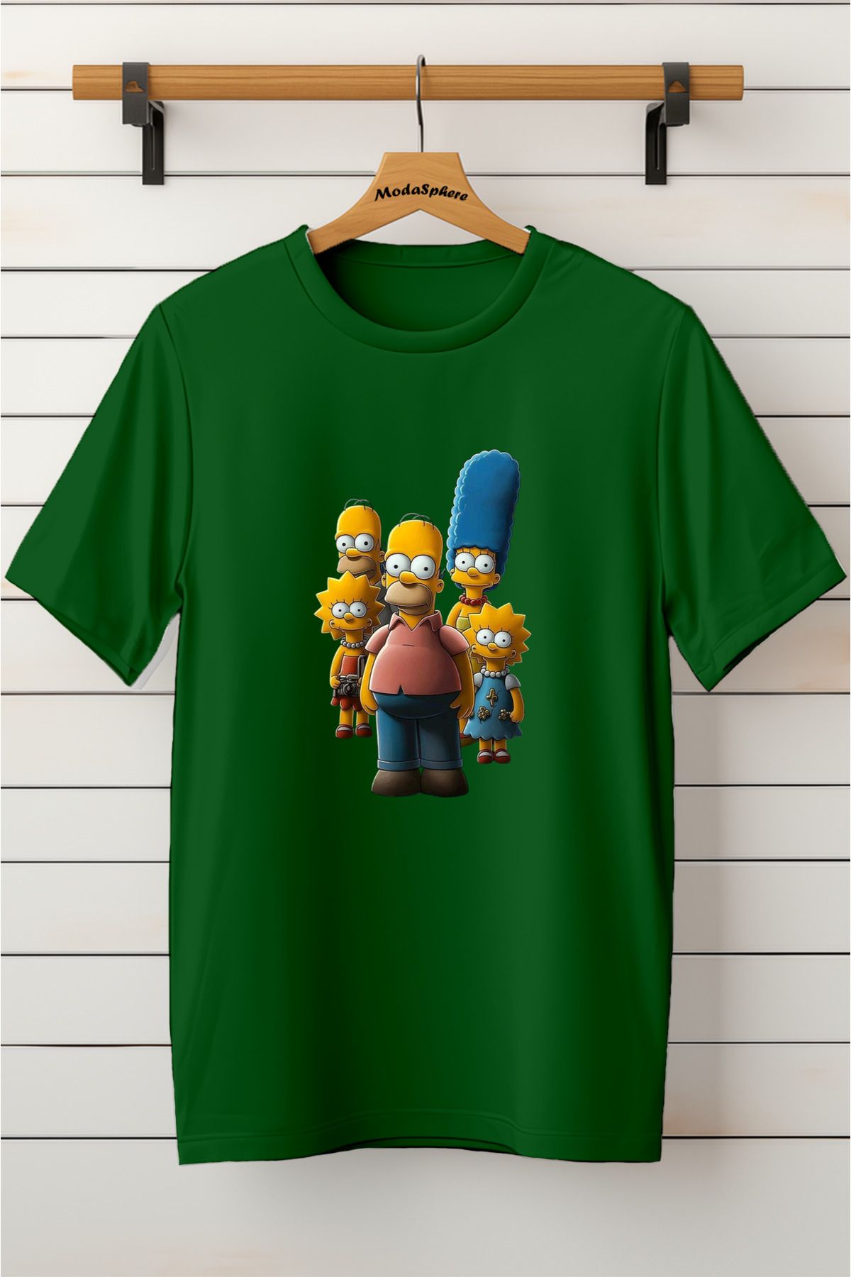 ModaSphere Baskılı Unisex Oversize Tişört Battal Boy