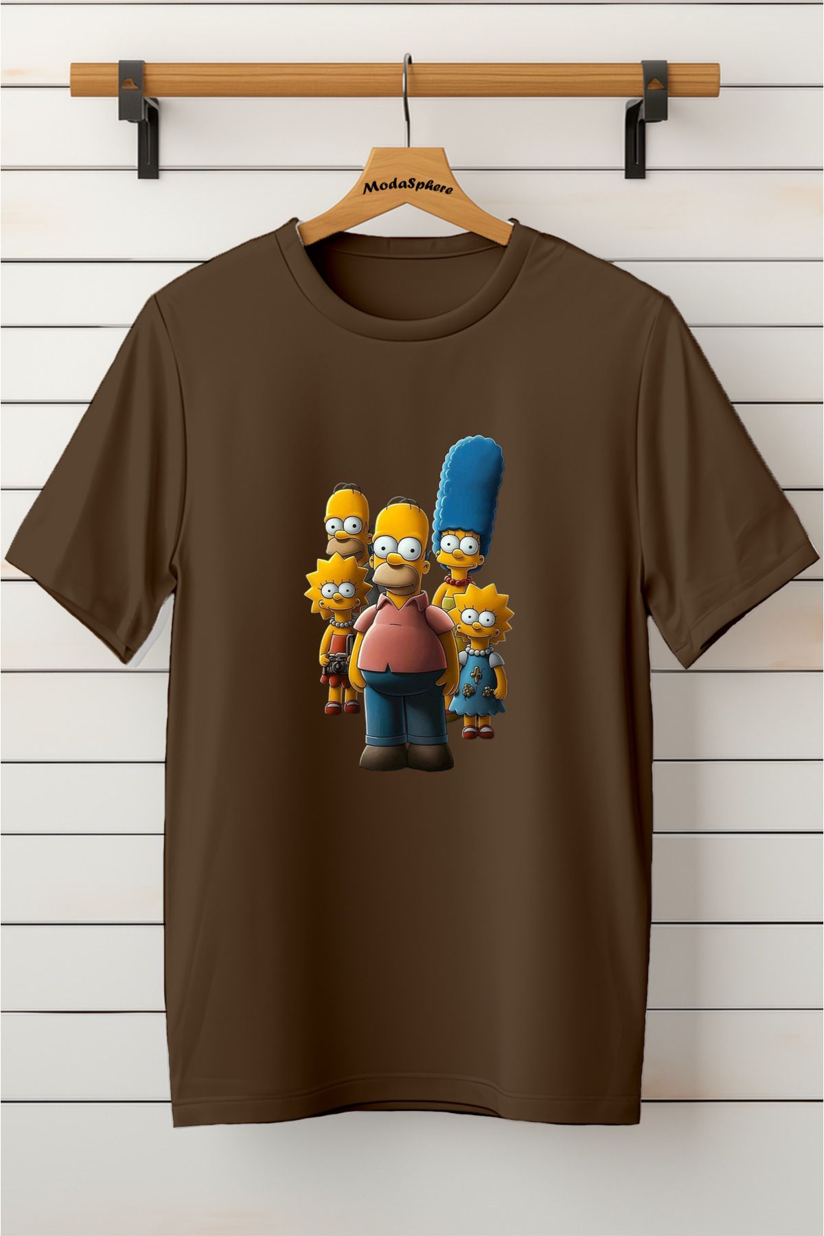 ModaSphere Baskılı Unisex Oversize Tişört Battal Boy
