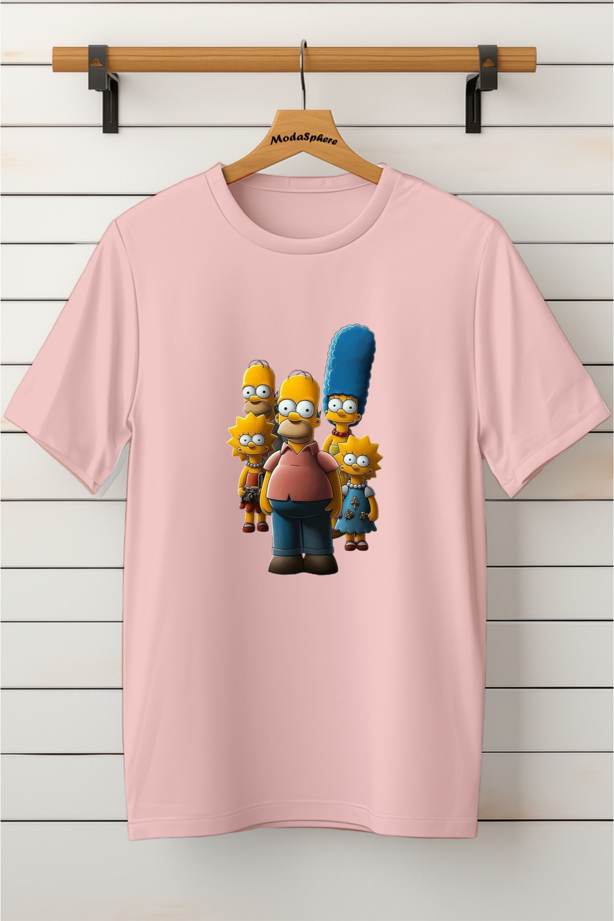 ModaSphere Baskılı Unisex Oversize Tişört Battal Boy
