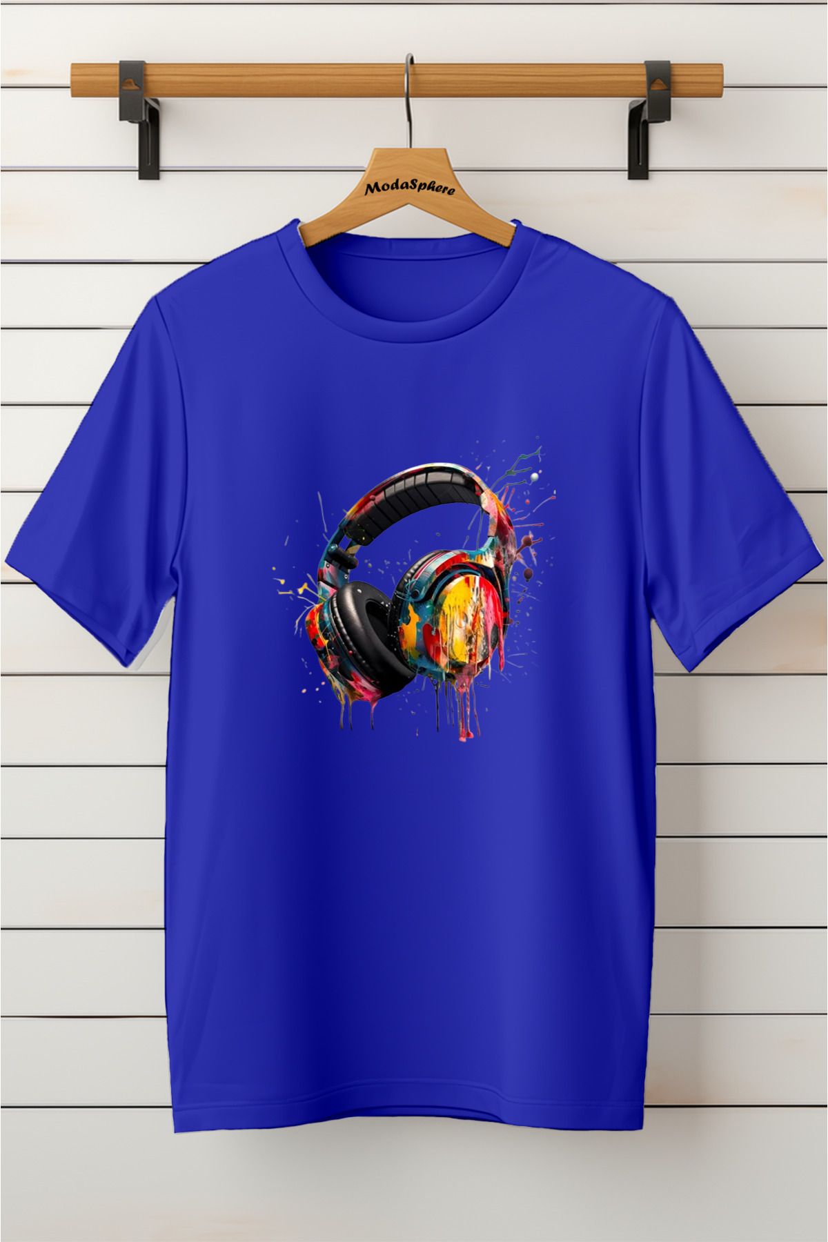 ModaSphere Baskılı Unisex Oversize Tişört Battal Boy