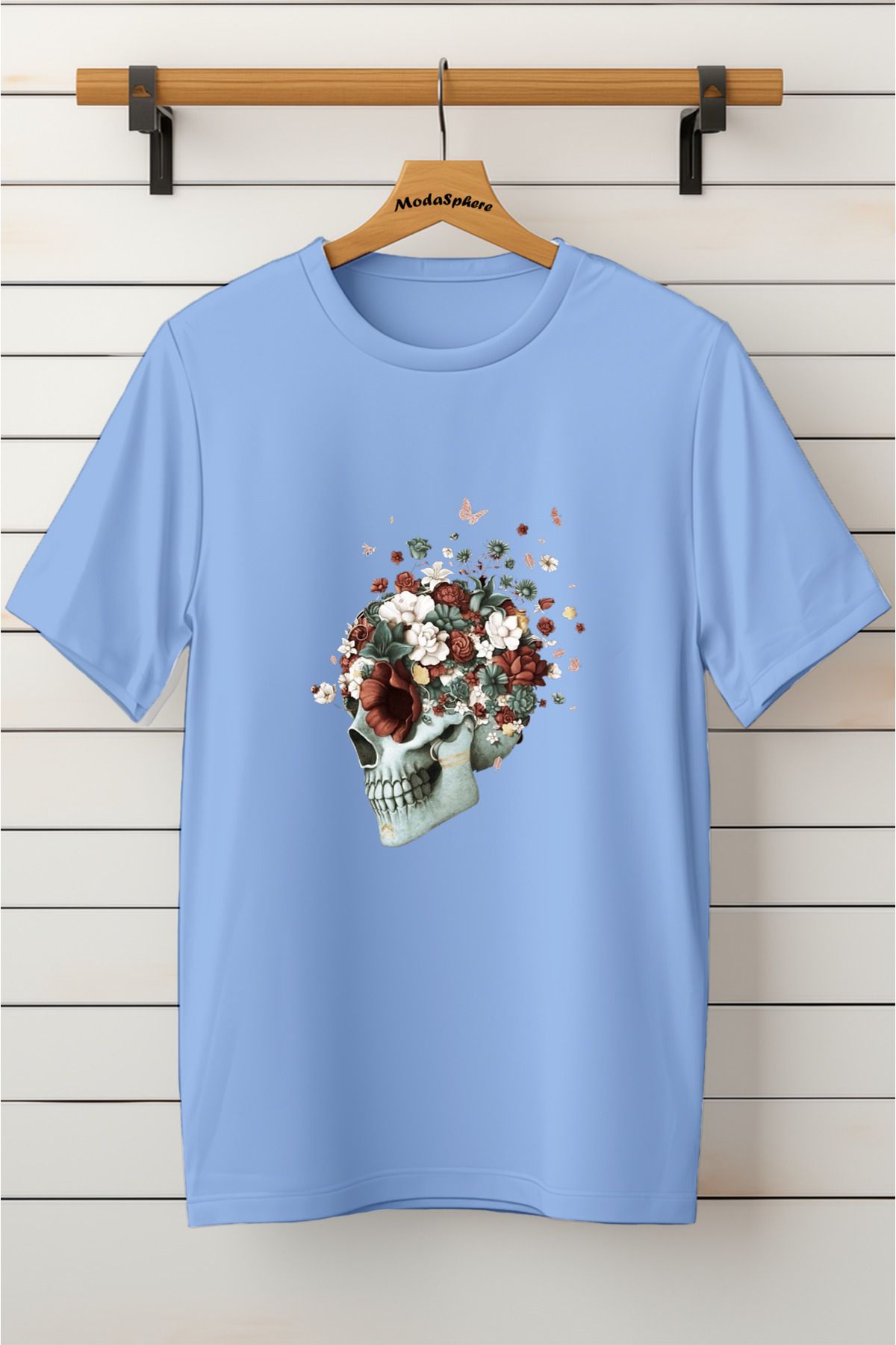 ModaSphere Baskılı Unisex Oversize Tişört Battal Boy