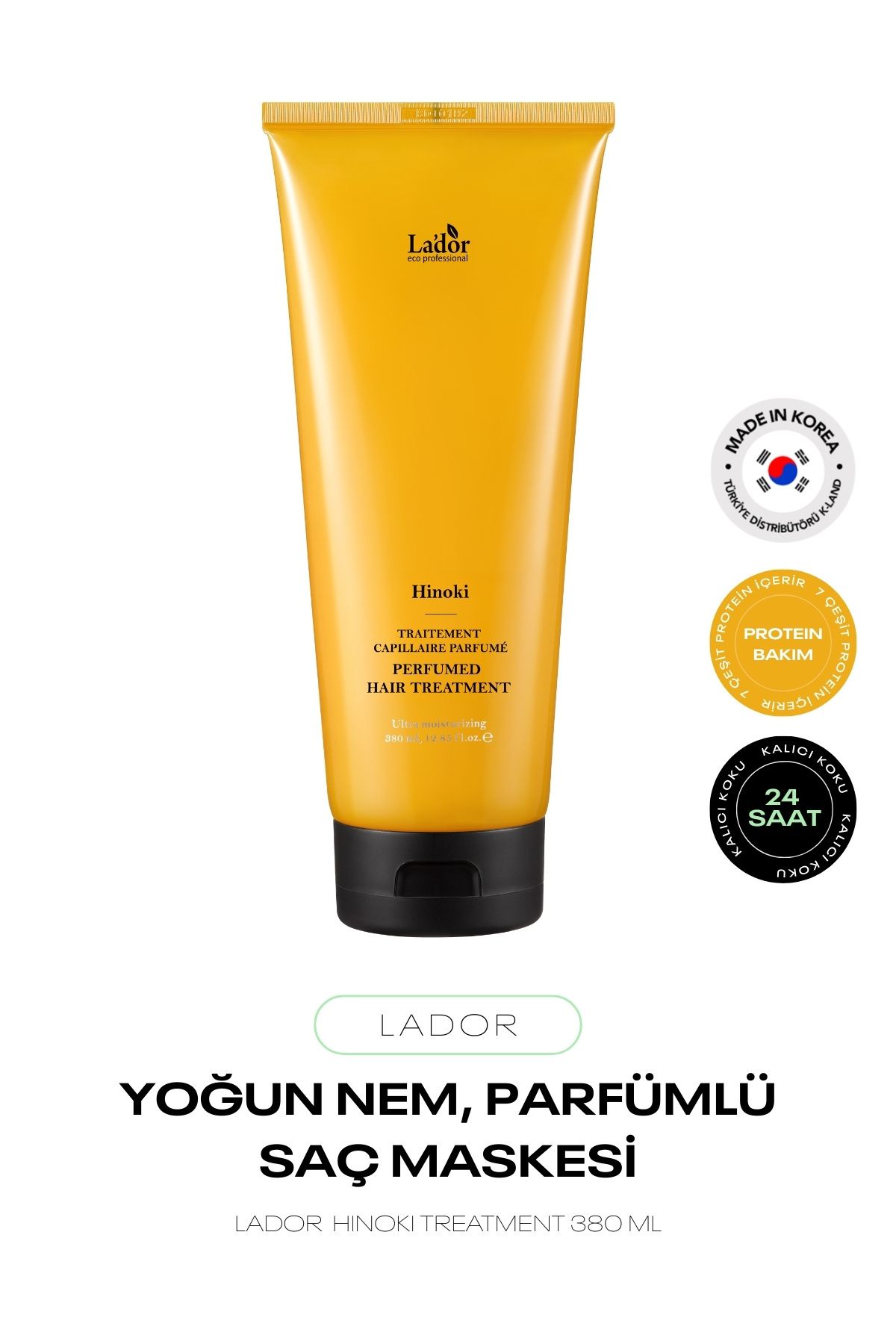 Parfümlü Yoğun Saç Bakım Maskesi LADOR Perfumed Hair Treatment Hinoki 380 ml