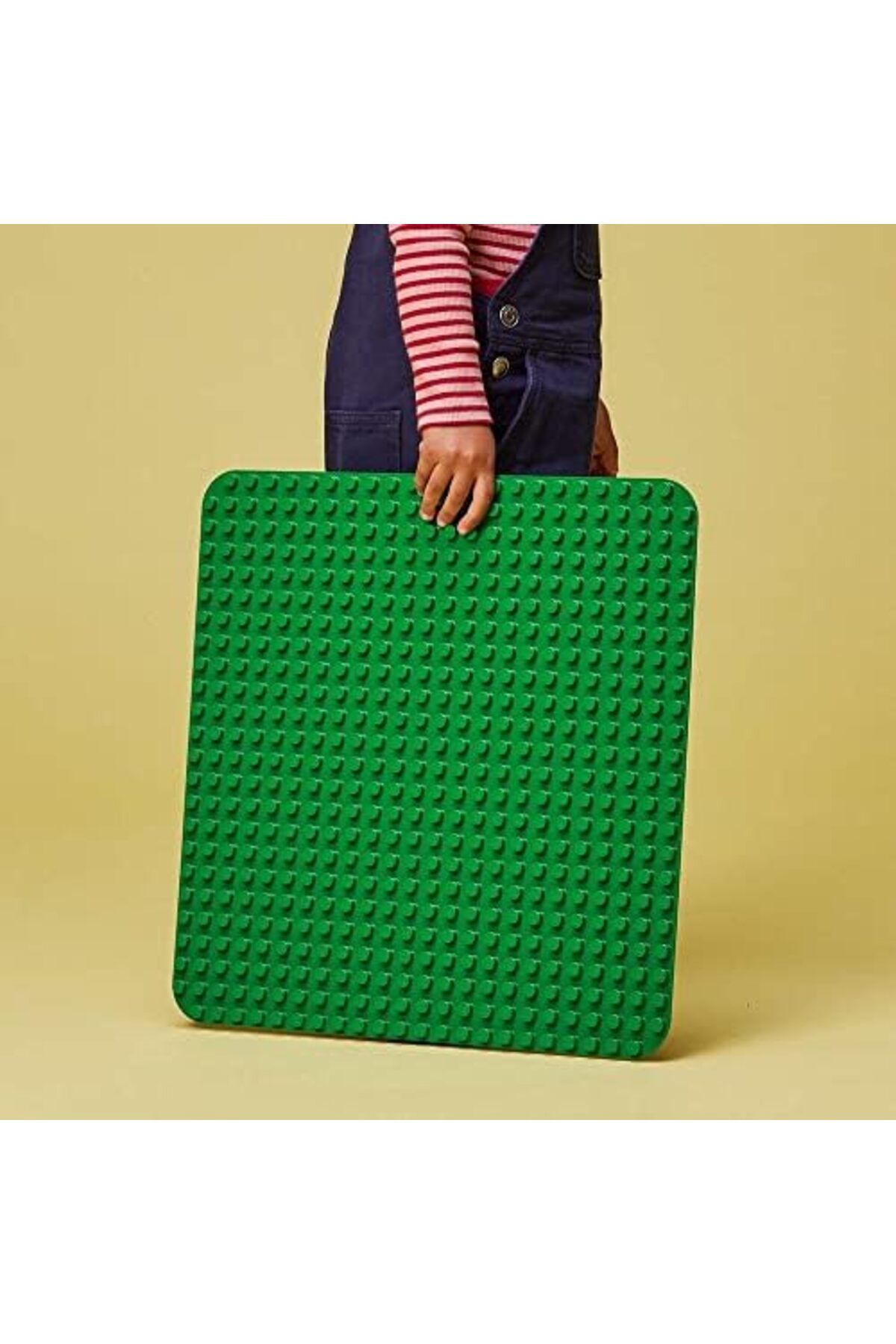 LEGO-LEGO DUPLO Green Building Plate 10980 Build-and-Display Toy; Baseplate for Creative Construction; Cr 5