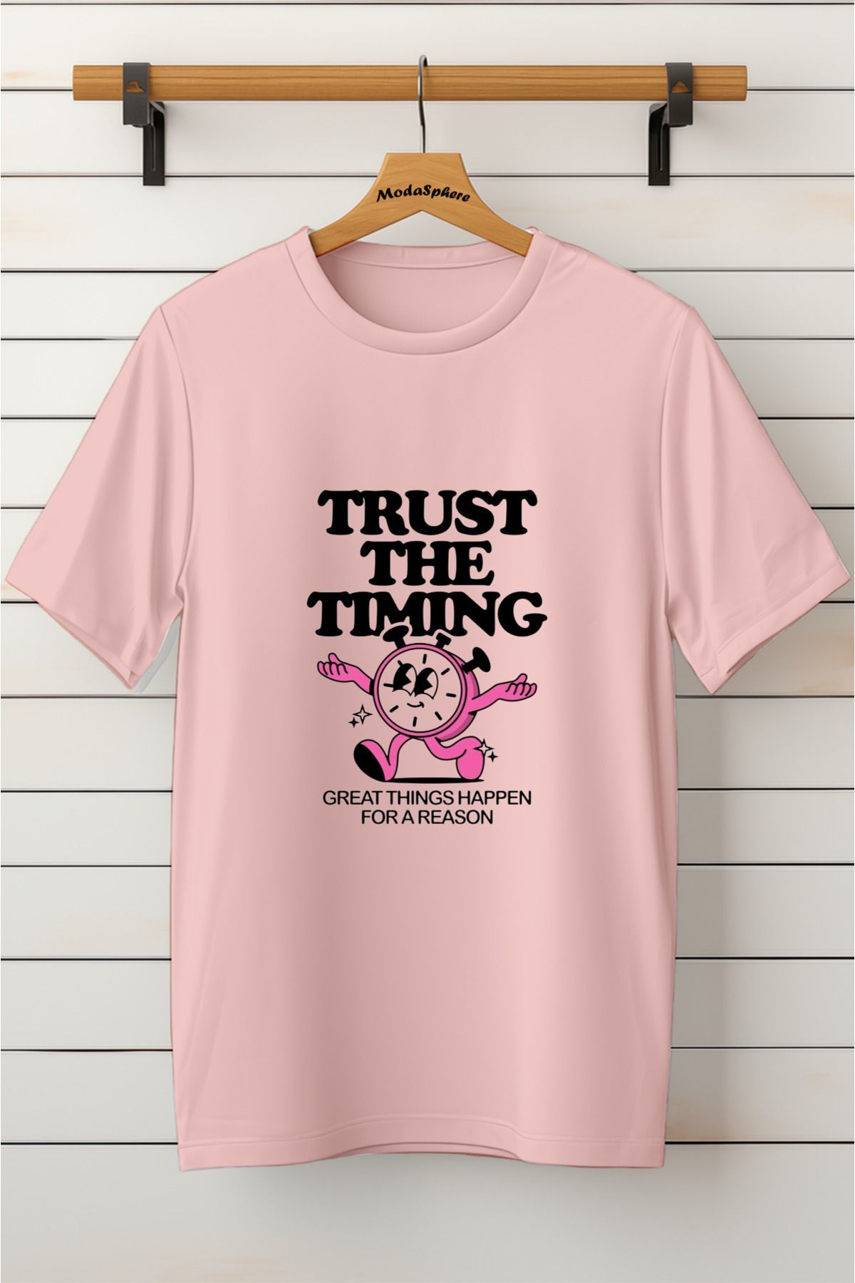 ModaSphere Baskılı Unisex Oversize Tişört