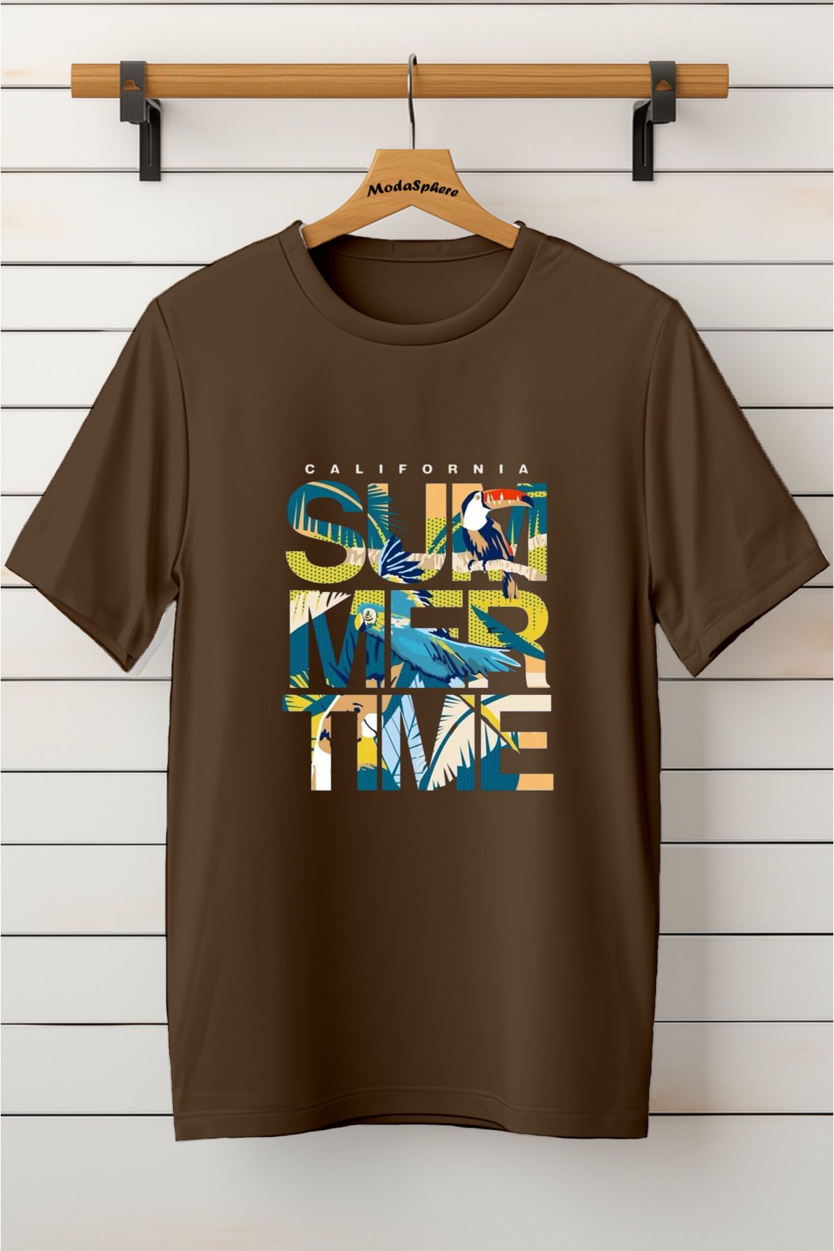 ModaSphere Baskılı Unisex Oversize Tişört Battal Boy