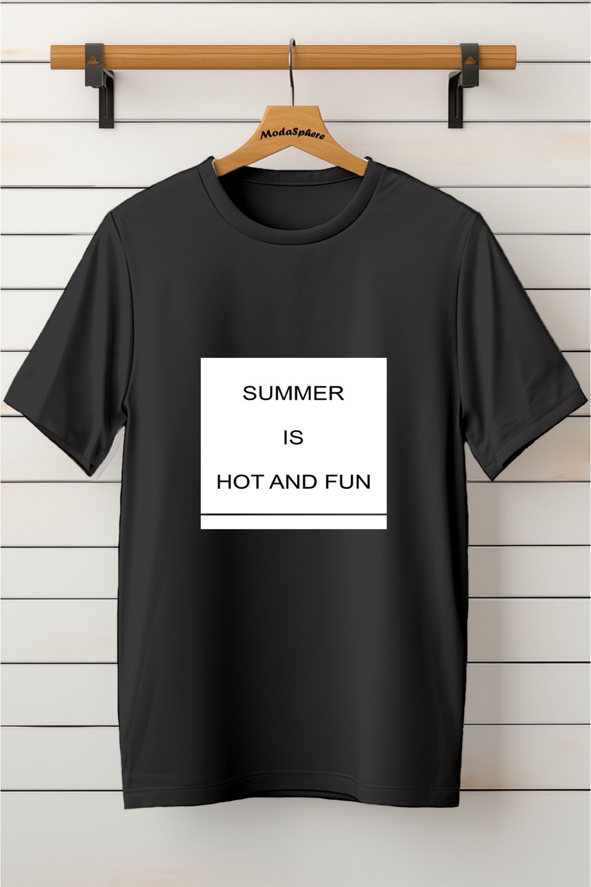 ModaSphere Baskılı Unisex Oversize Tişört Battal Boy