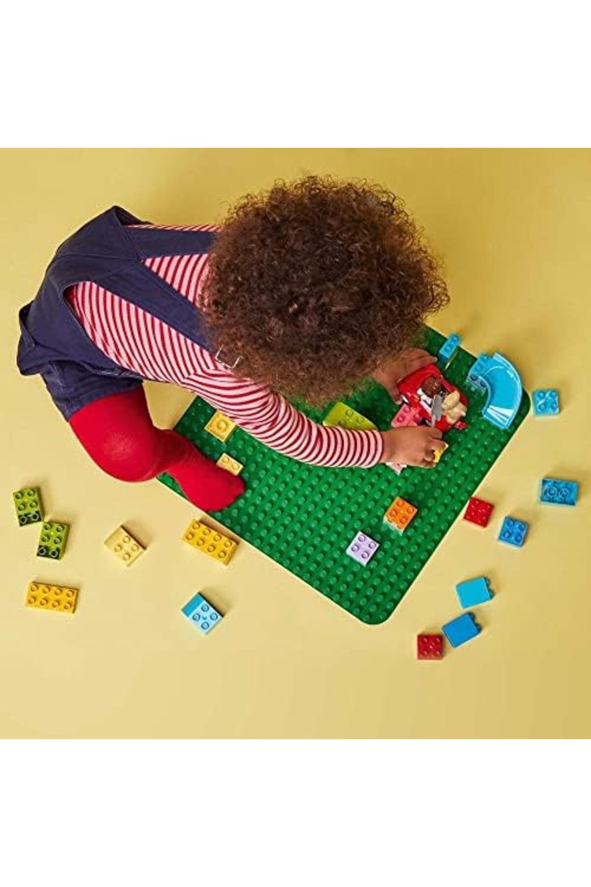 LEGO-LEGO DUPLO Green Building Plate 10980 Build-and-Display Toy; Baseplate for Creative Construction; Cr 4