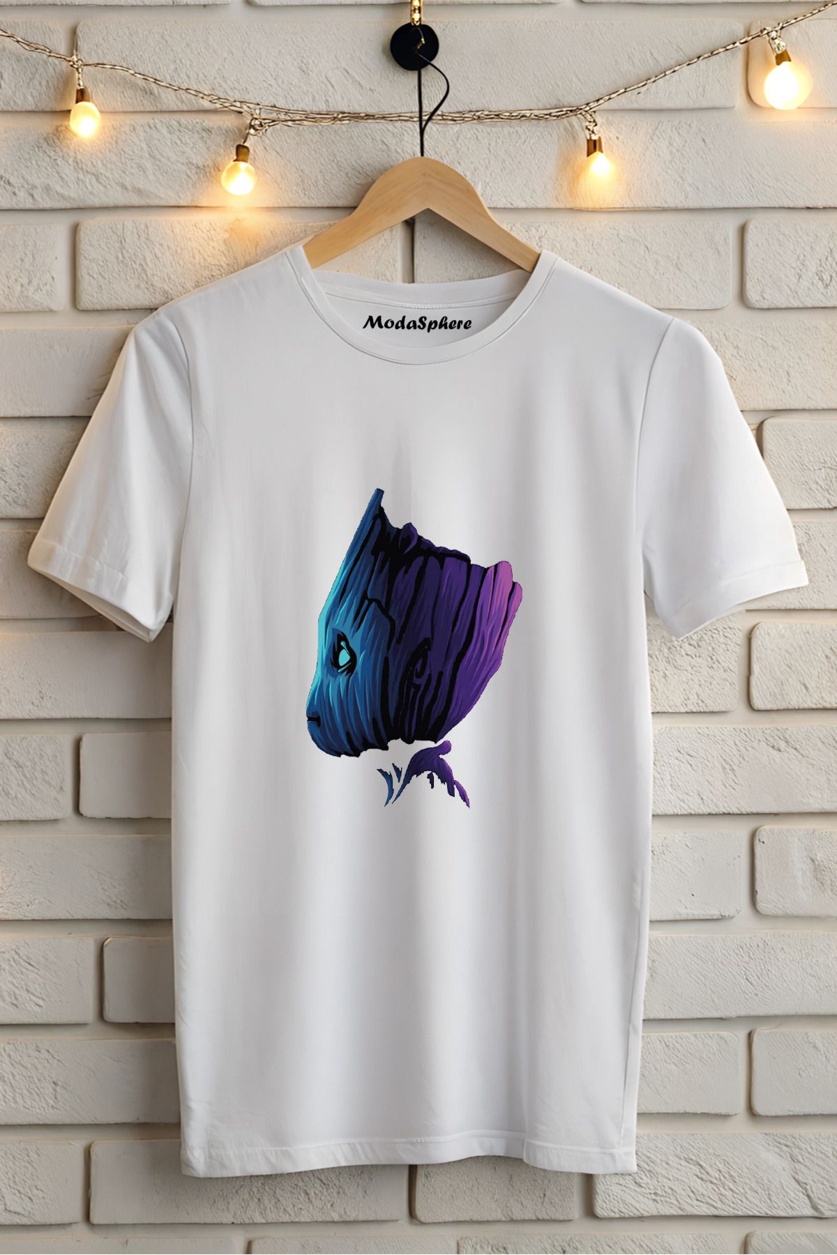 ModaSphere Baskılı Unisex Oversize Tişört Battal Boy