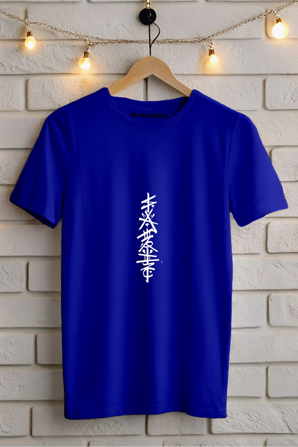 ModaSphere Baskılı Unisex Oversize Tişört Battal Boy
