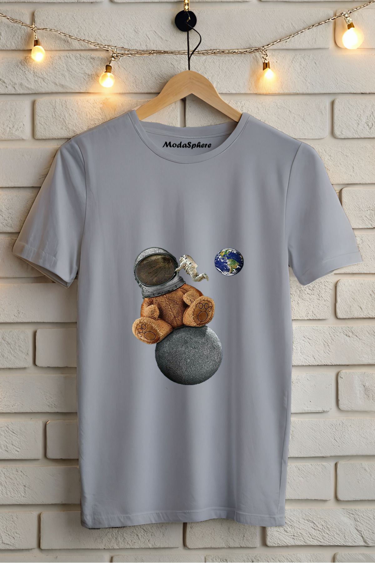 ModaSphere Baskılı Unisex Oversize Tişört