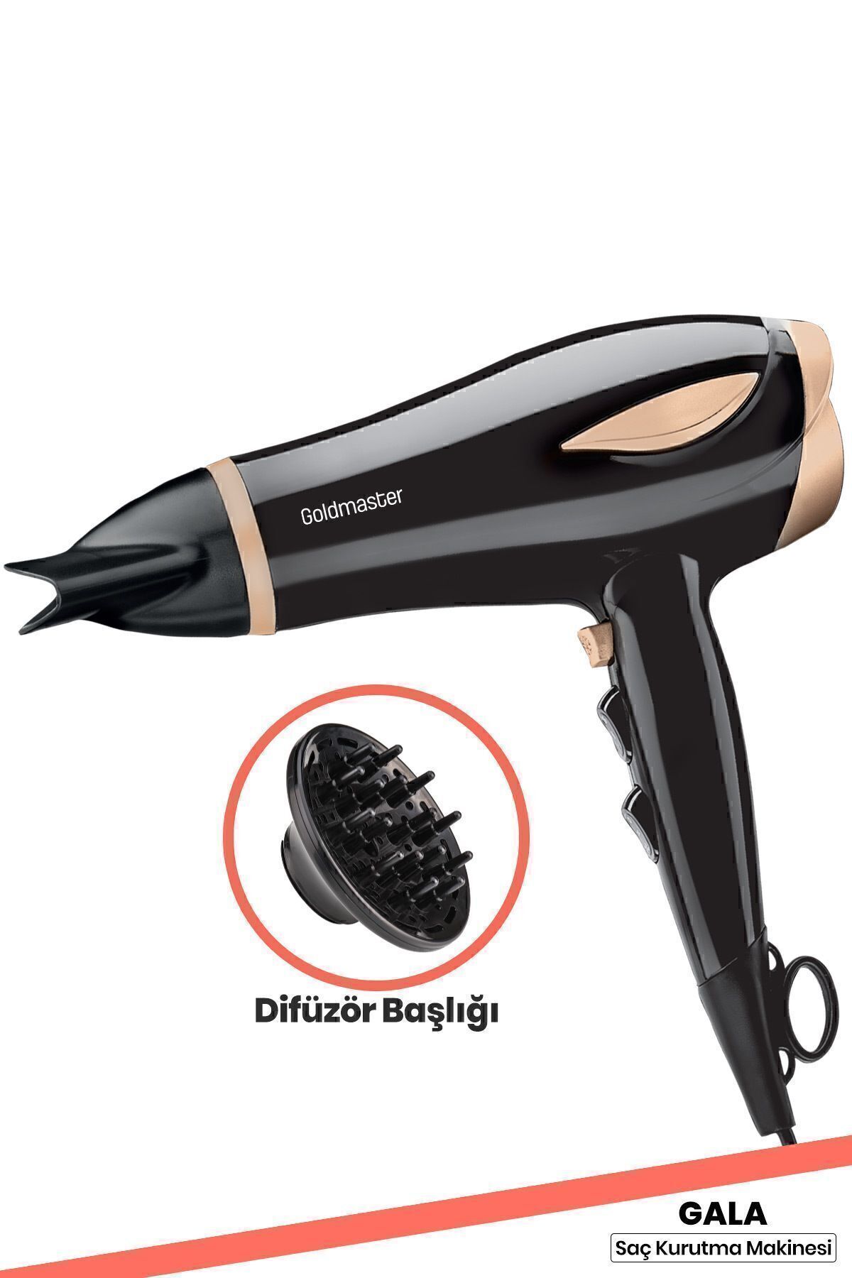 teknotrust Coolsmart 2200 Waat Hız Ve 3 Kademe Isı Ayarlı Saç Kurutma Makinesi In6130