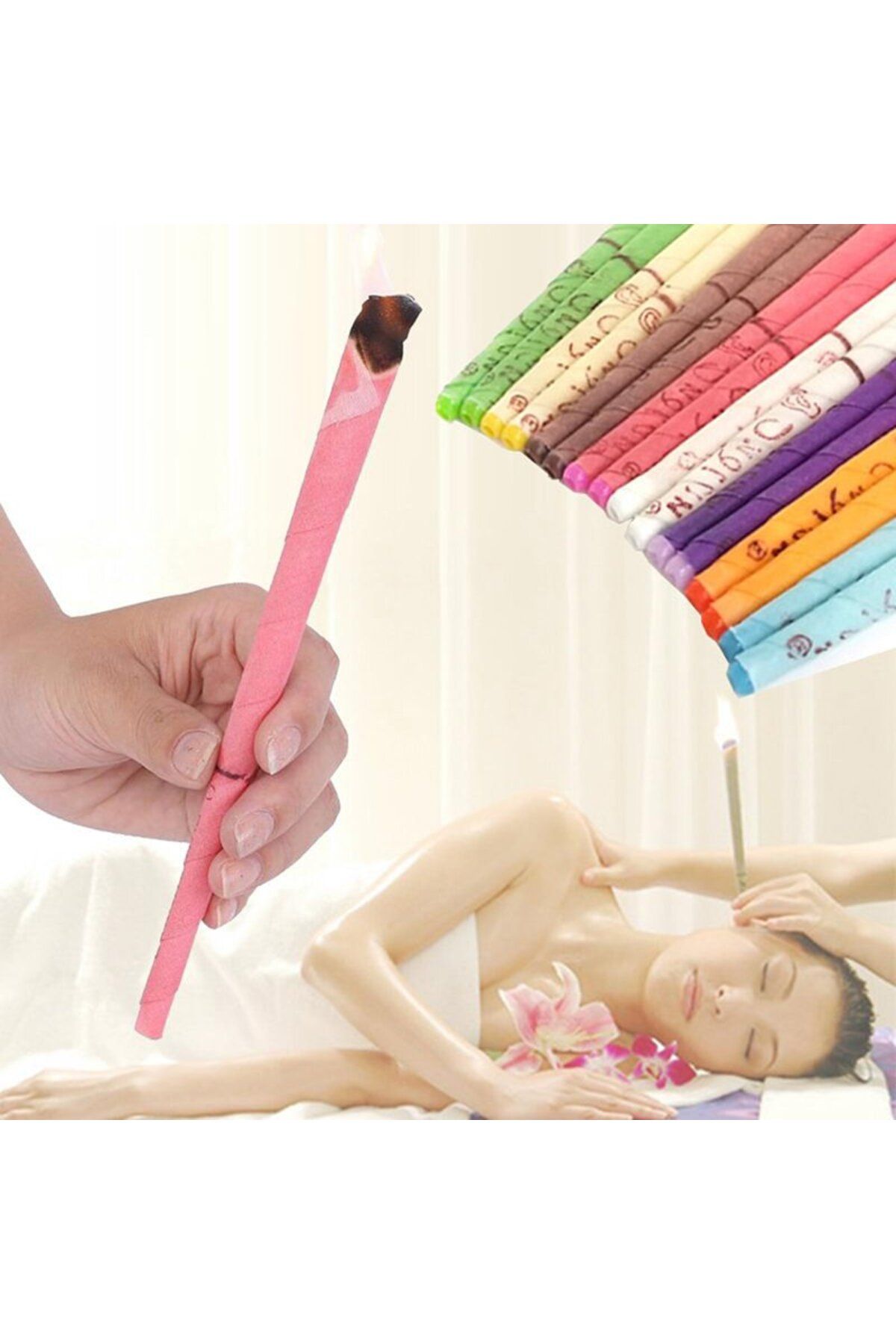 NEZADE STORE Kulak Temizleme Mumu 2'li