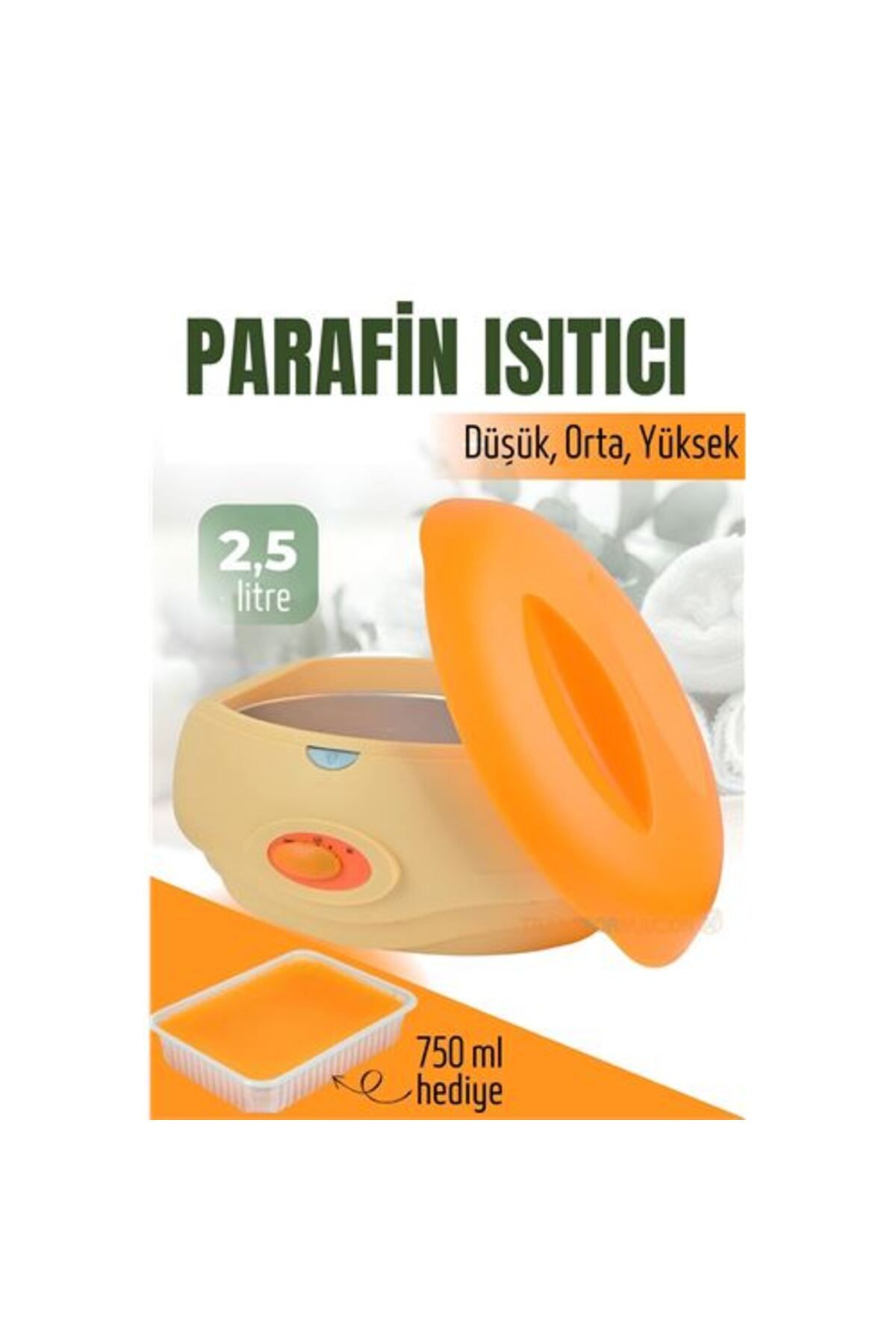 NEZADE STORE Parafin Ağda Isıtıcı 750 ml Parafin Seti El Ve Ayak Cilt Bakımı Için