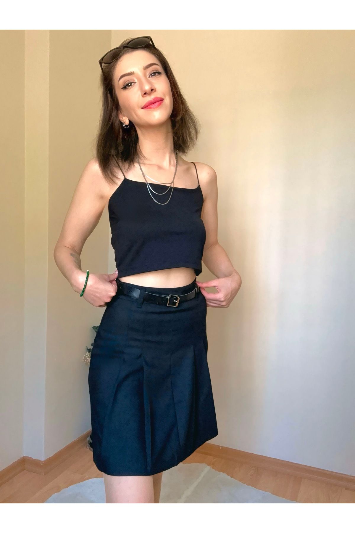 CCTWEAR İp Askılı Crop Atlet