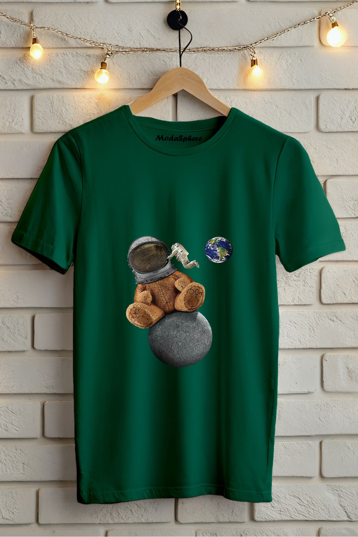 ModaSphere Baskılı Unisex Oversize Tişört Battal Boy