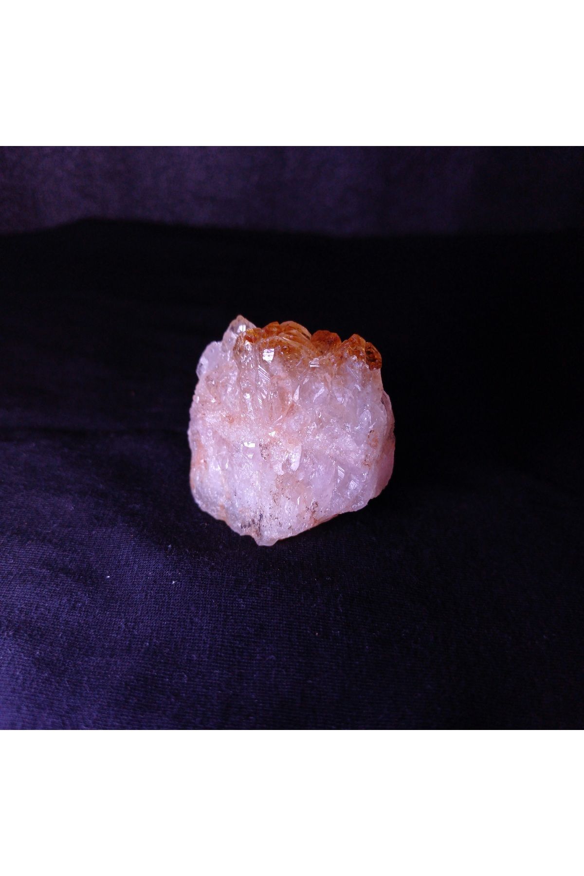 Amethyst Sitrin Değerli Mineral Doğal Taş