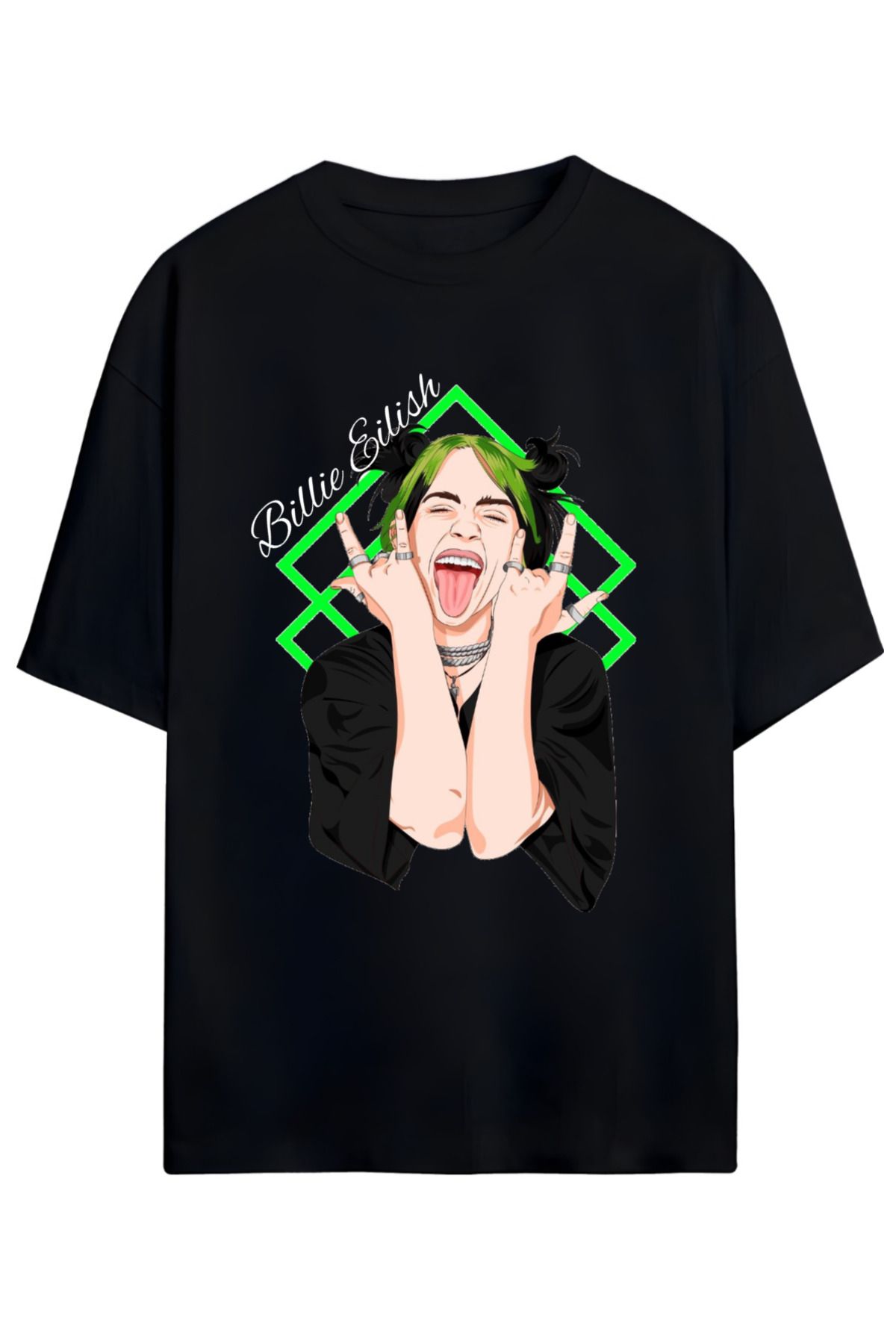 MAGORS B EILISH UNISEX PAMUKLU TSHIRT