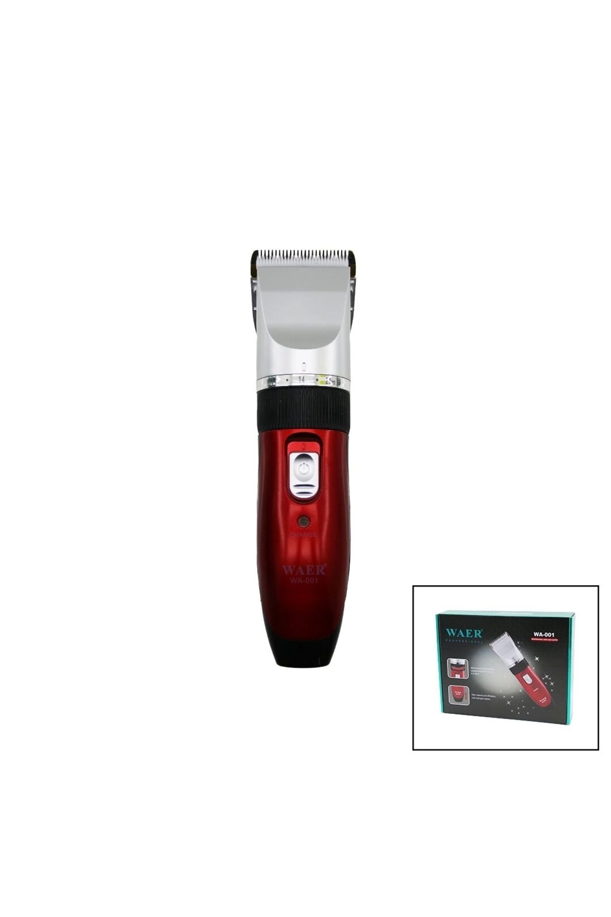 STOREMAX WAER WA-001 SAÇ SAKAL KESME TRAŞ MAKİNESİ ÇİFT BATARYAFİŞ ŞARJLIKESİM AYARLI BIÇAK=0.8--2.0MMR.KROM
