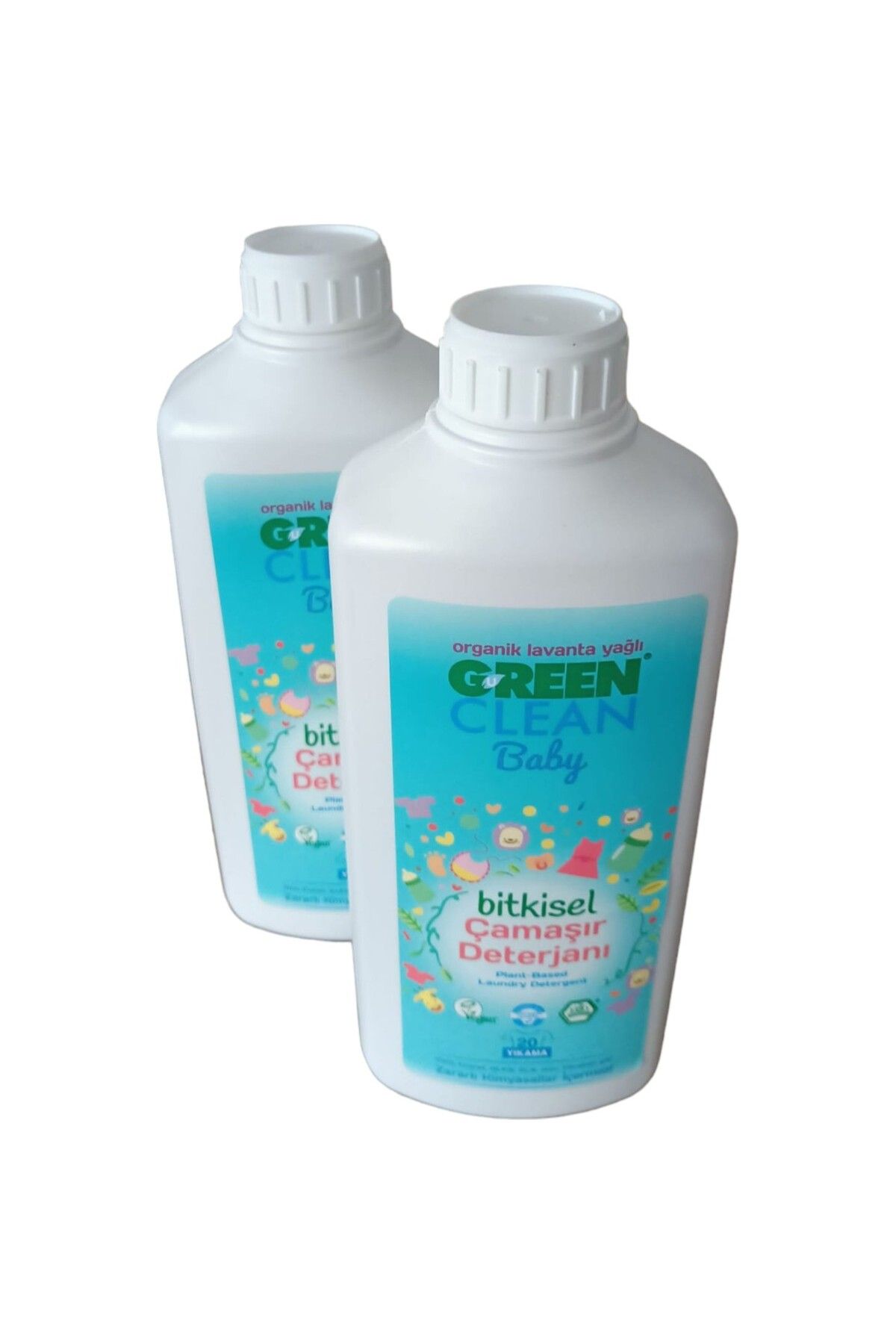 Green Clean Baby 1 lt Bitkisel Sıvı Çamaşır Deterjanı - 2'li