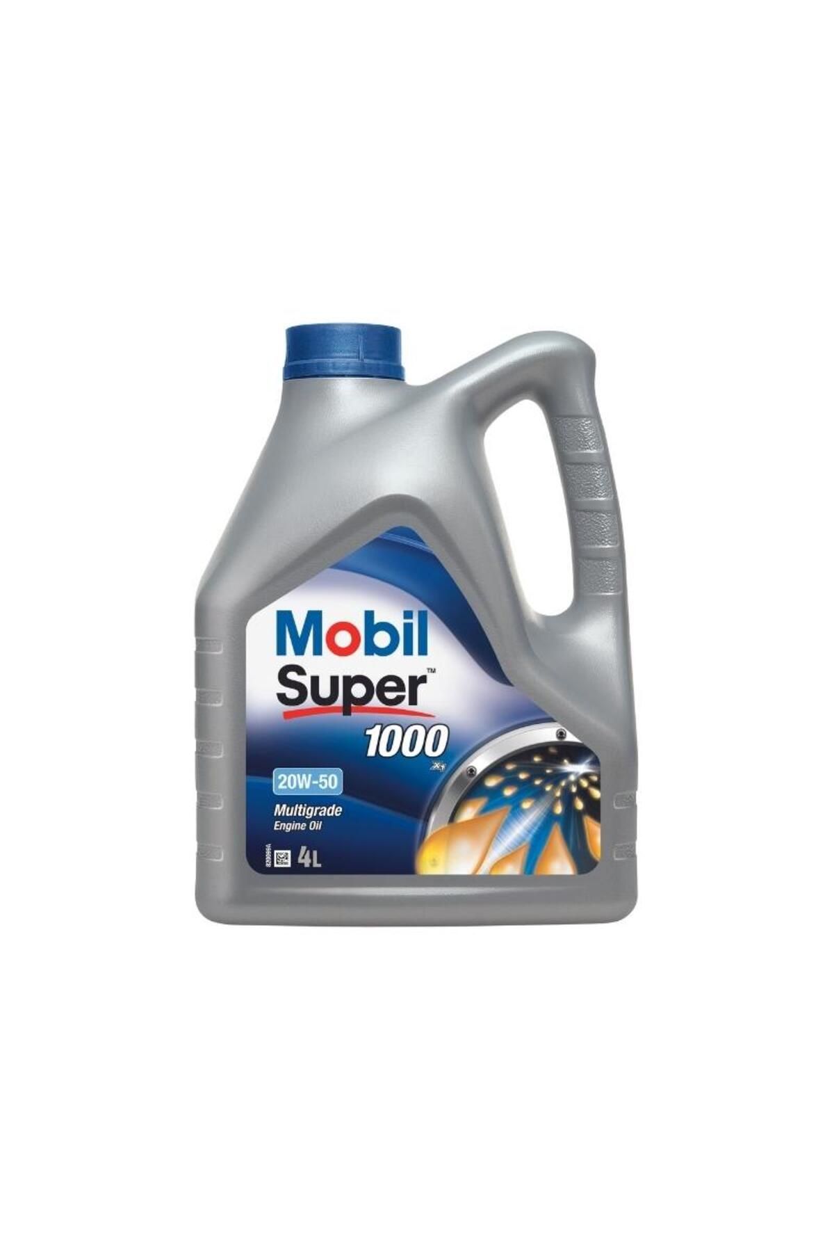Mobil Super 1000 X1 20W-50 Üstün Koruma Motor Yağı - 4 Lt.