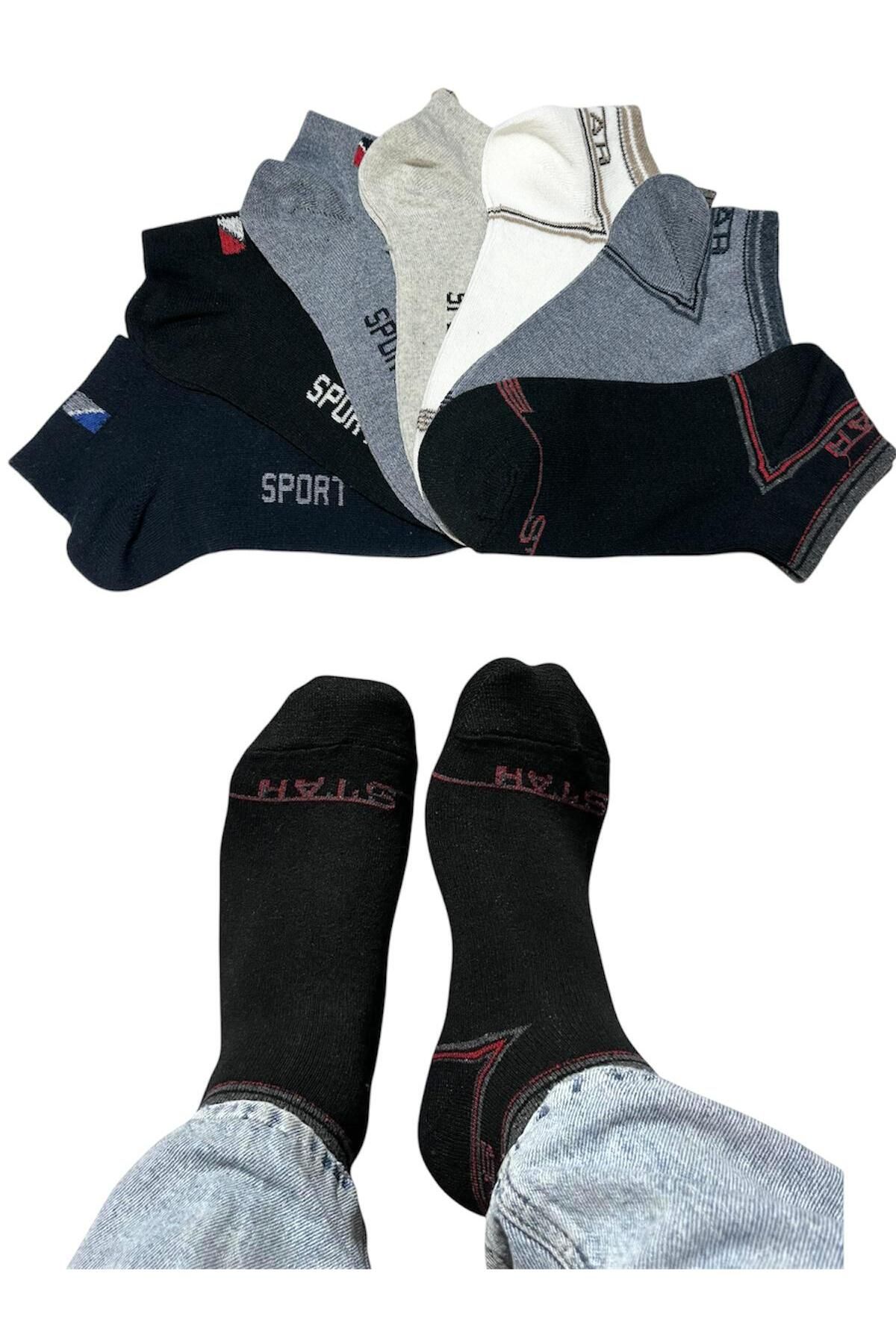 BYNDRSOCKS 7 Çift Erkek Patik Pamuklu Çorap