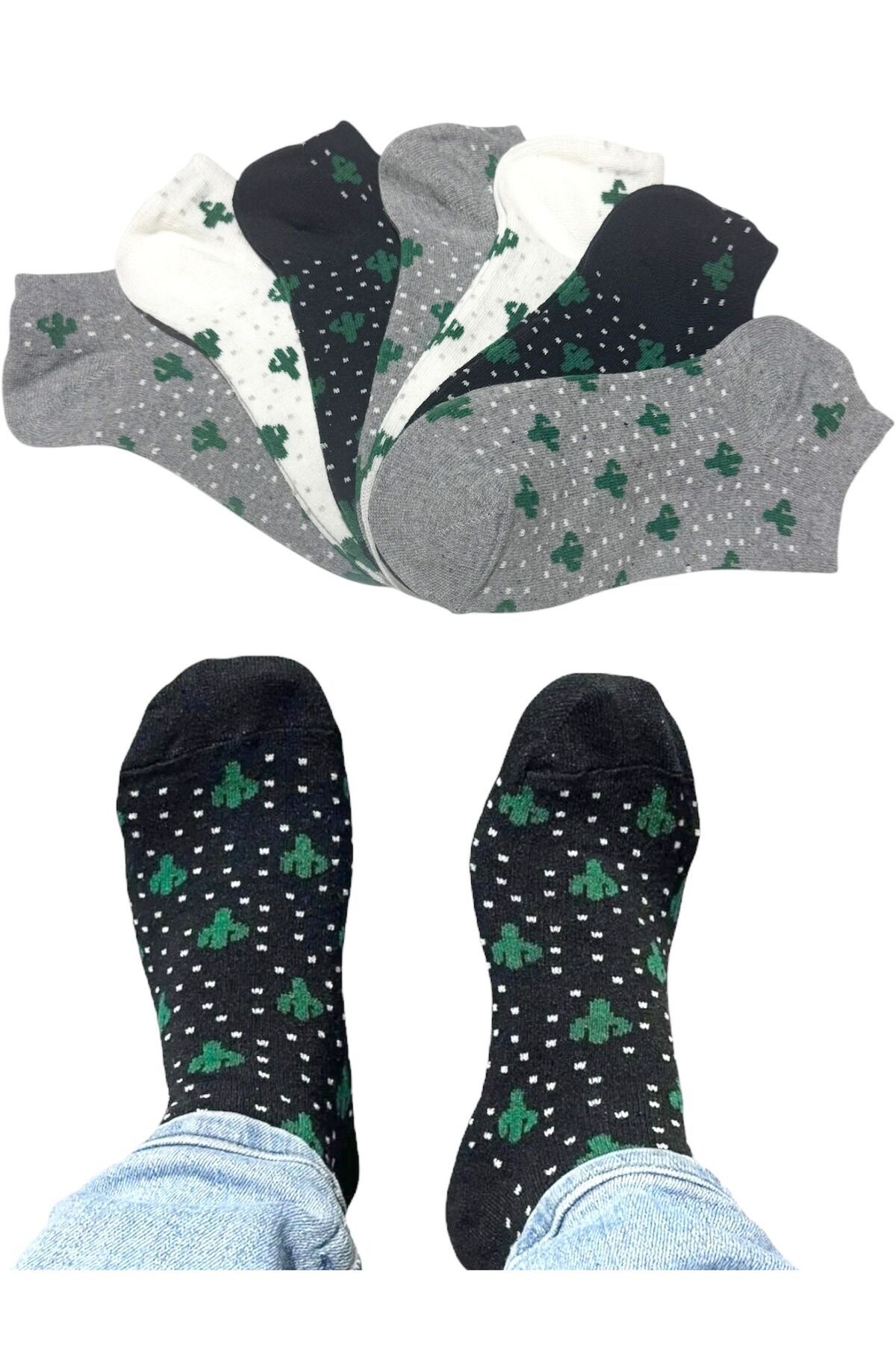 BYNDRSOCKS 7 Çift Unisex Patik Pamuklu Çorap