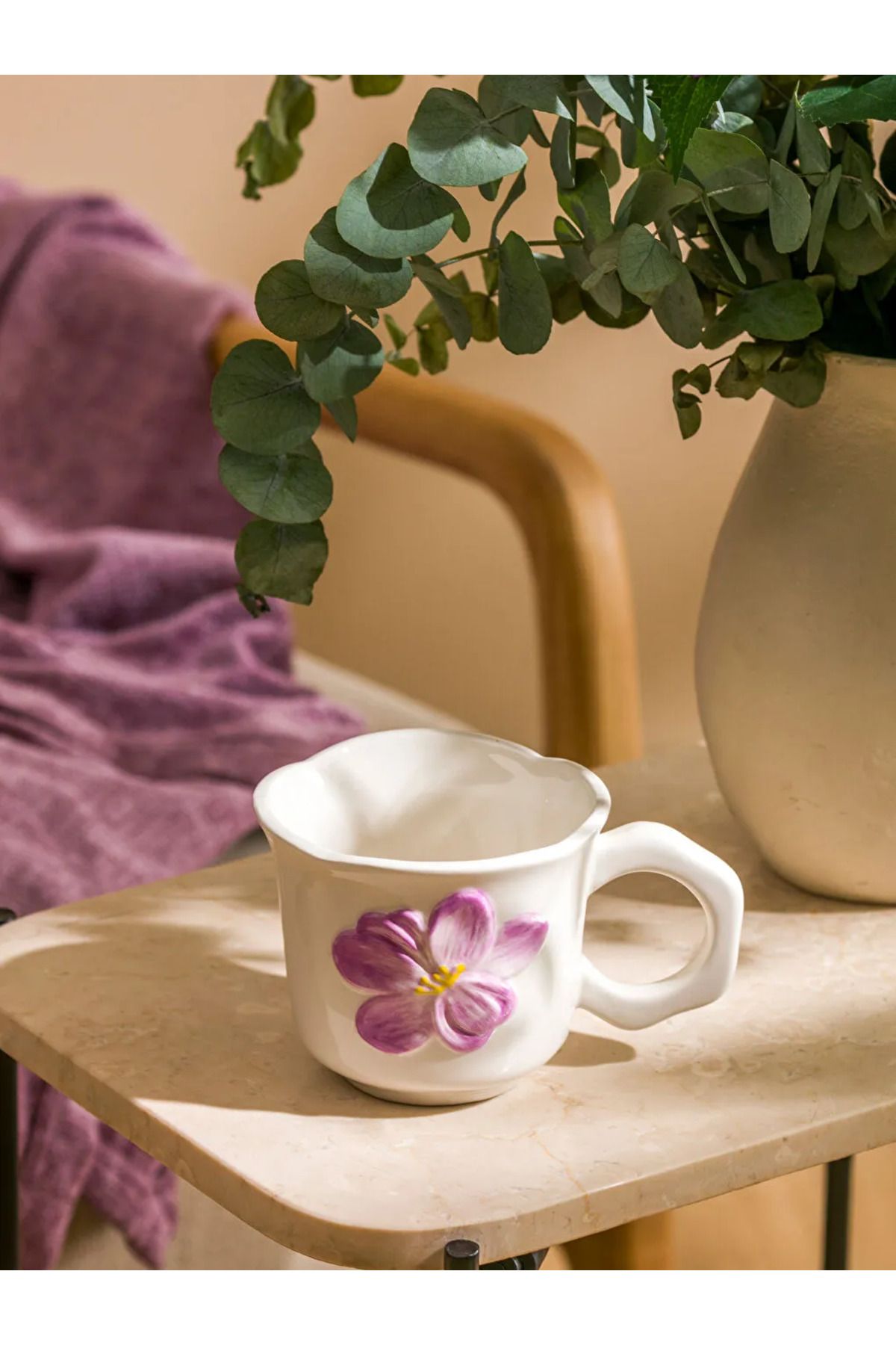 LC Waikiki LCW HOME Karişik Çiçek Baskılı Porselen Kupa 380 ml