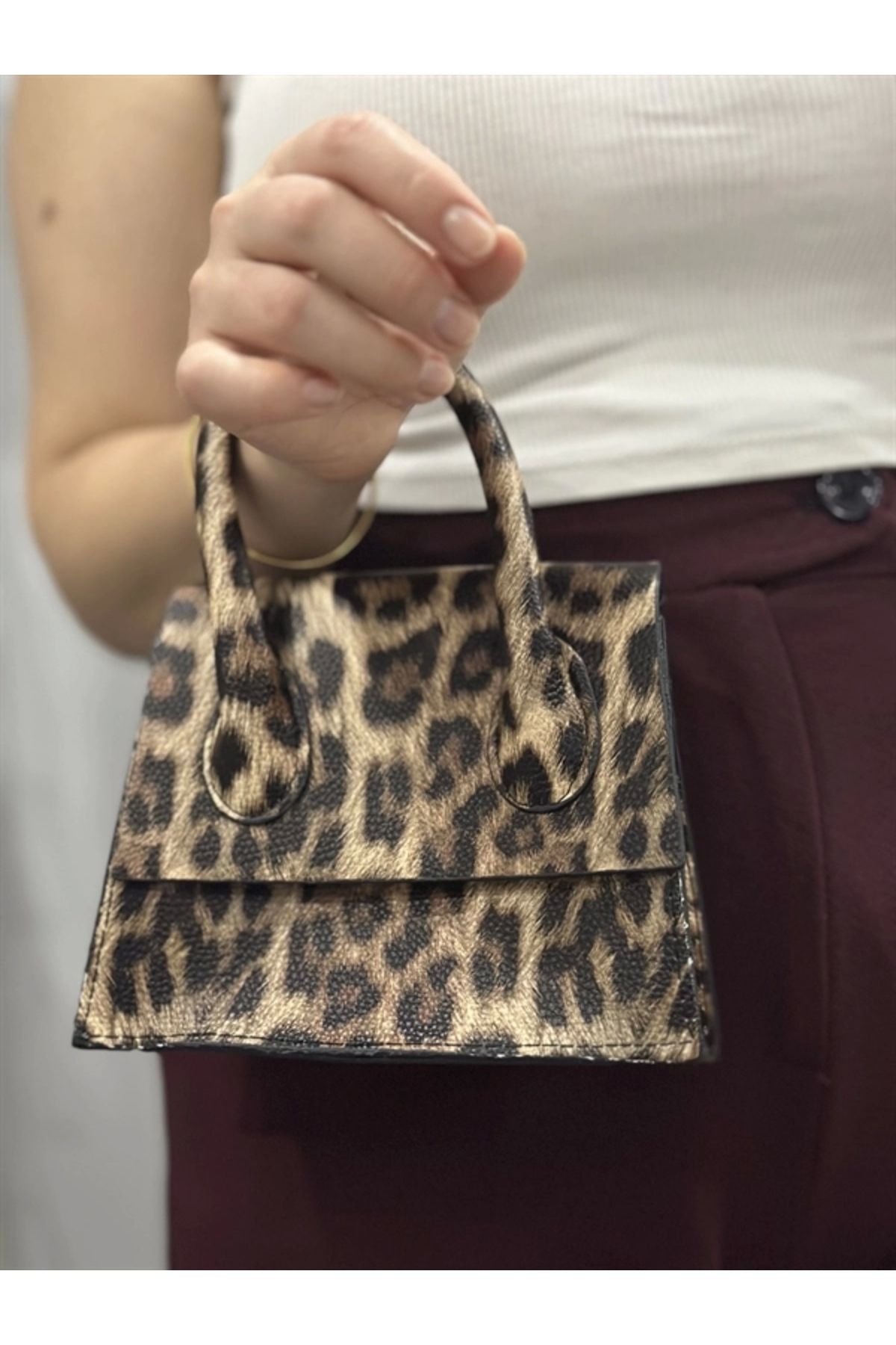 FASHIONLINE luxe leopar cilt çanta