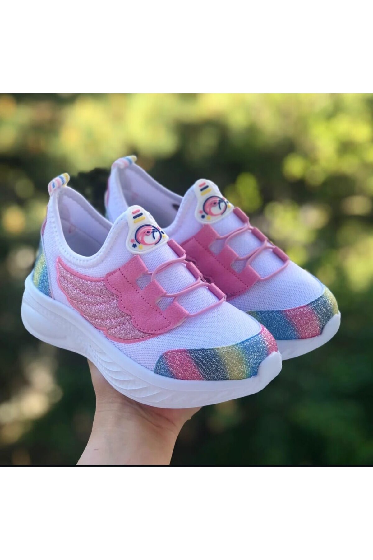 Pandalina-Girl Orthopedic Sneakers Hologram Patterned Phylon (Light) Sneaker 6