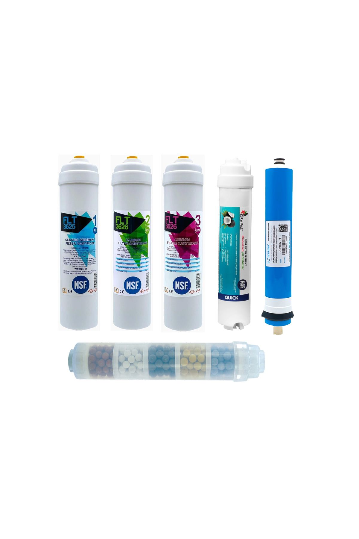 Filter Store Nsf Onaylı Su Arıtma Filtresi Kapalı Kasa 6 Filtreli 10 Aşama Vontron Membranlı