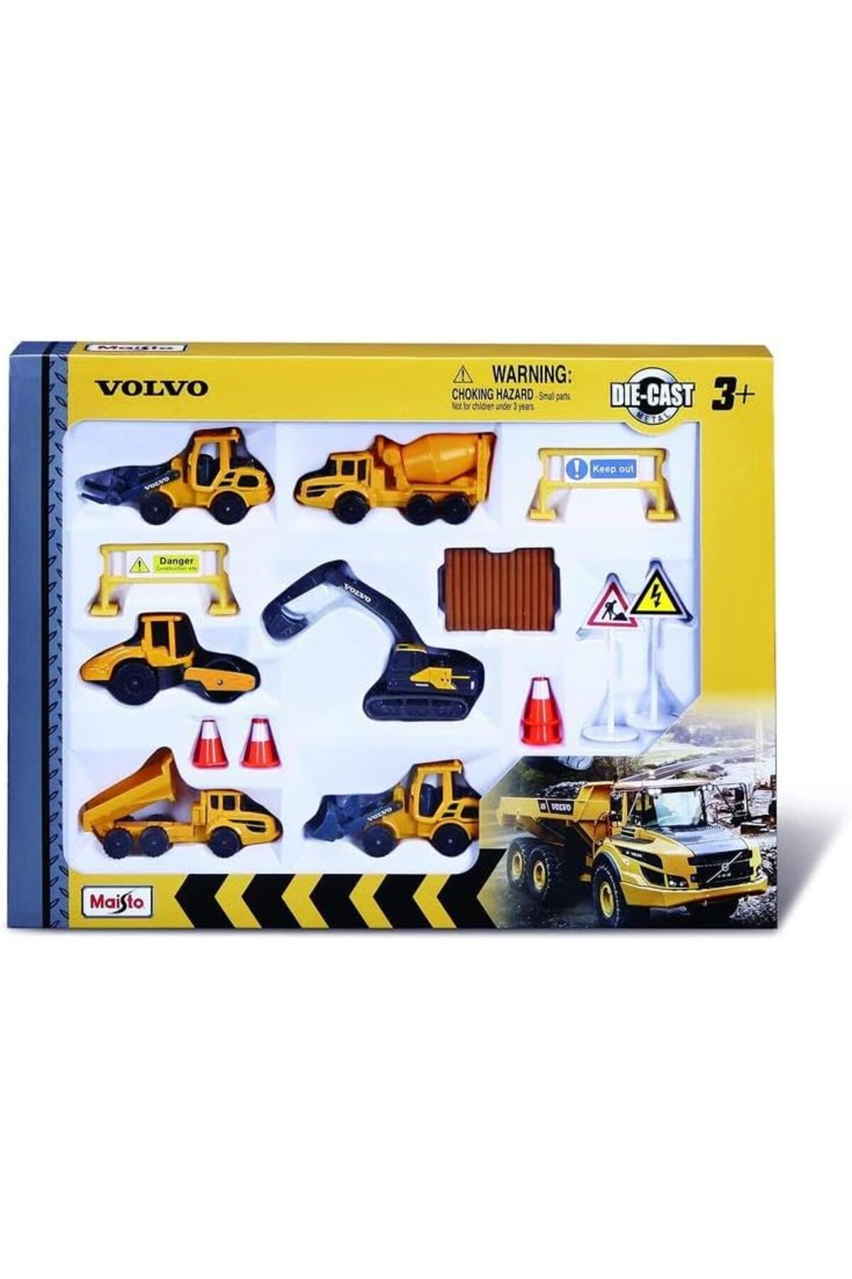 ÇAĞUR Dark Spielwaren Maisto MAY/12376 Volvo Oyuncak Araçlar Oyun Seti Yenii 1099594