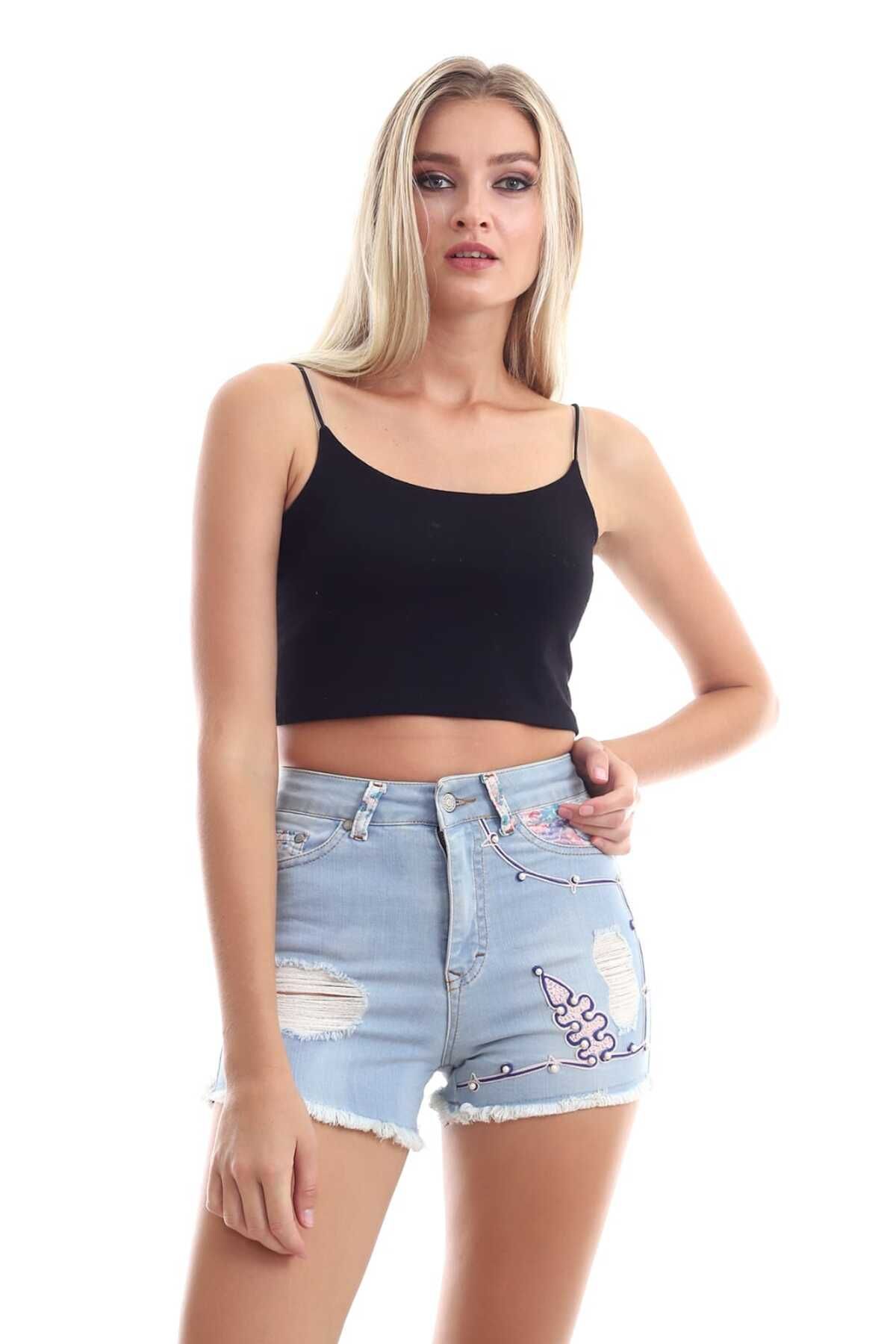 ZennaZ Kadın Denim Şort