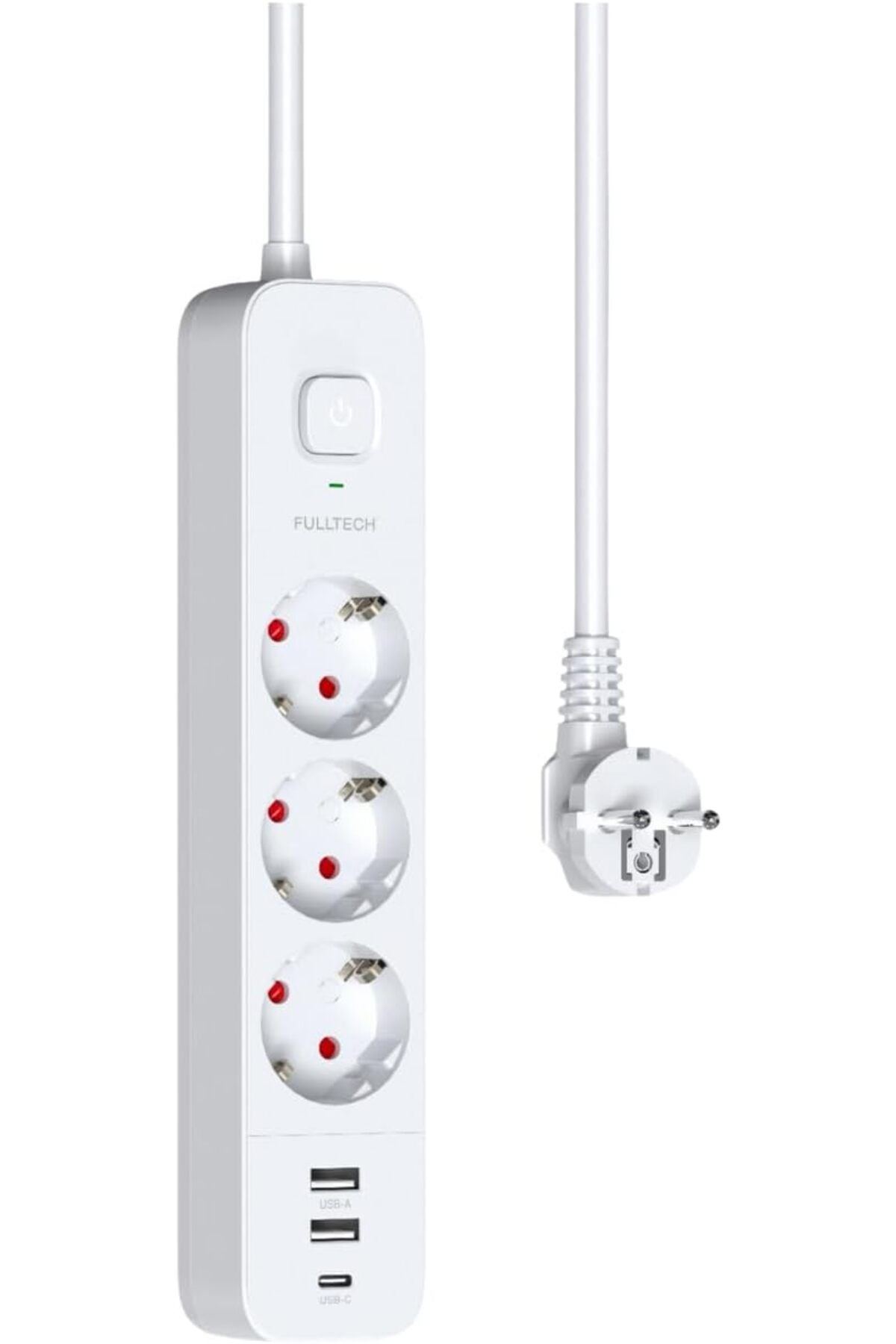 MEGOBİNE WHERE Hoala Termal Akım Korumalı Priz, 3x Priz Girişi, 2x Usb Girişi, 1x Type-C Girişi, Çocuk