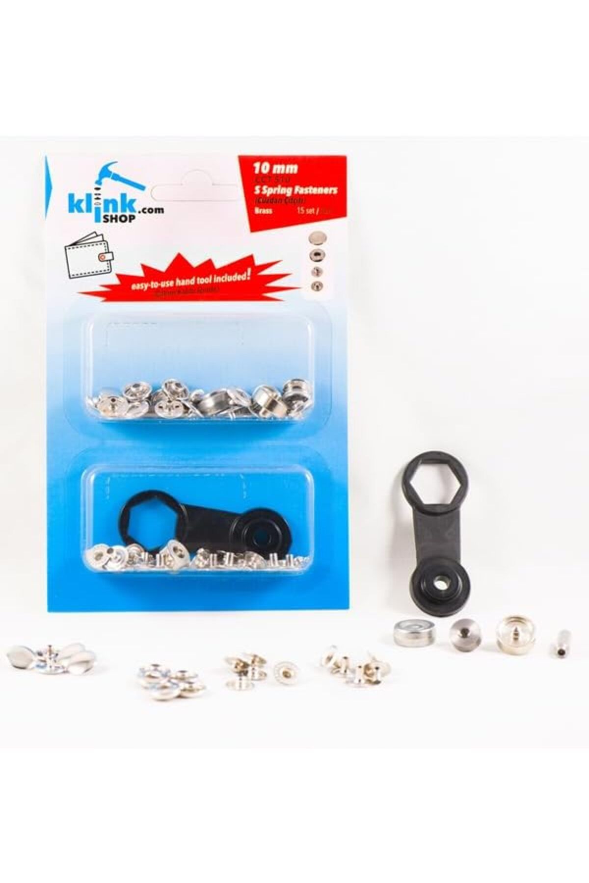ÇAĞUR Dark 10 mm Kendin Yap Kiti, Cüzdan, Giyim, Çanta, Deri için Çekiçle Uygulama Aparatları ve Gü