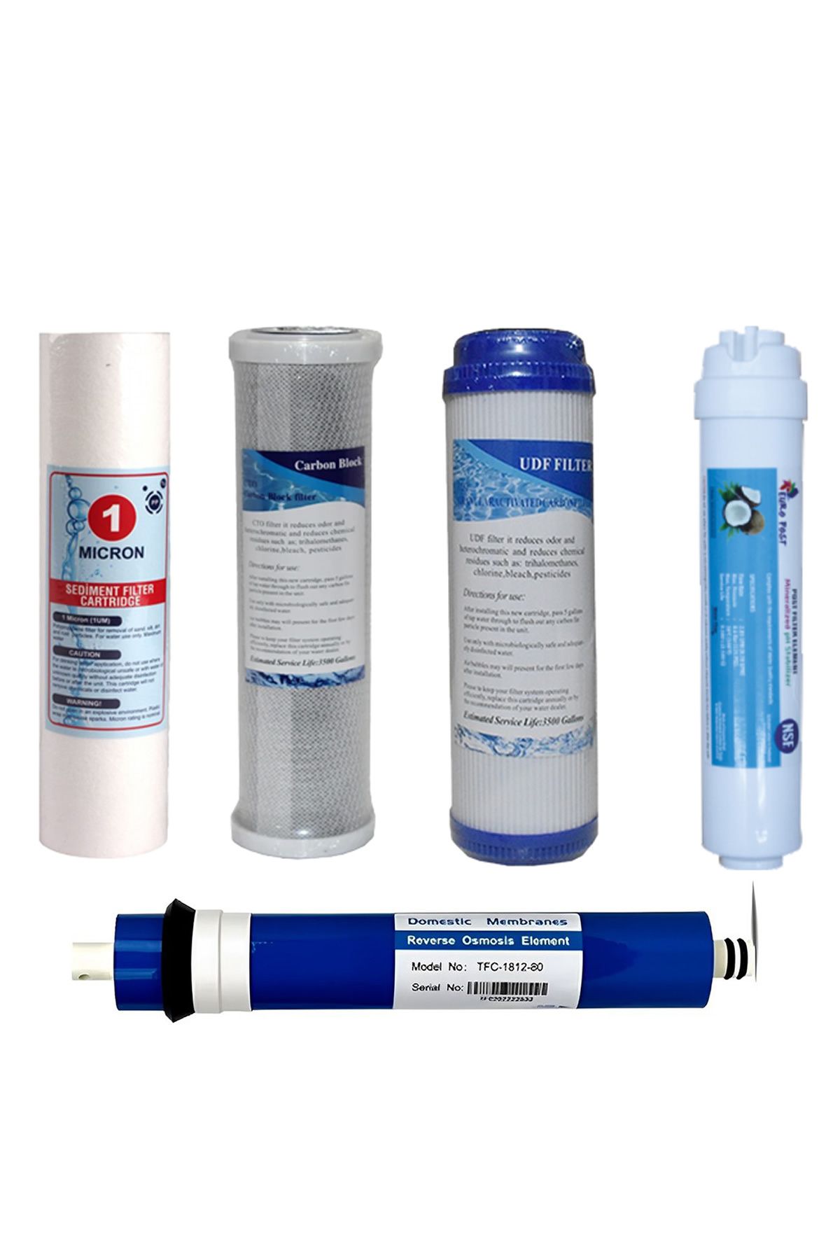 Filter Store Açık Kasa Su Arıtma Cihazı 5li Filtre Seti